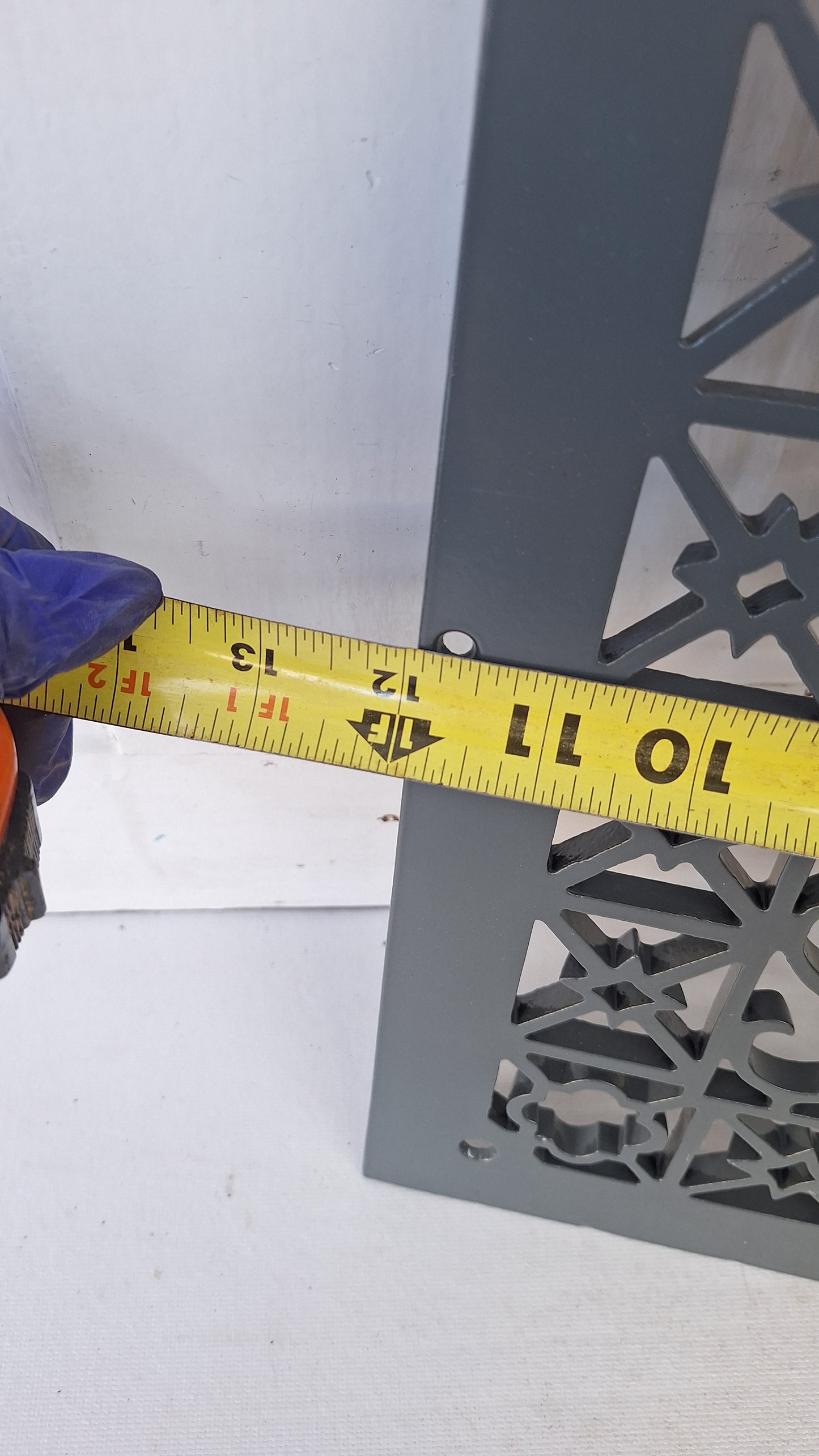 Large 12 x 14 Fancy Design Vent Cover, Vintage Cast Iron Register