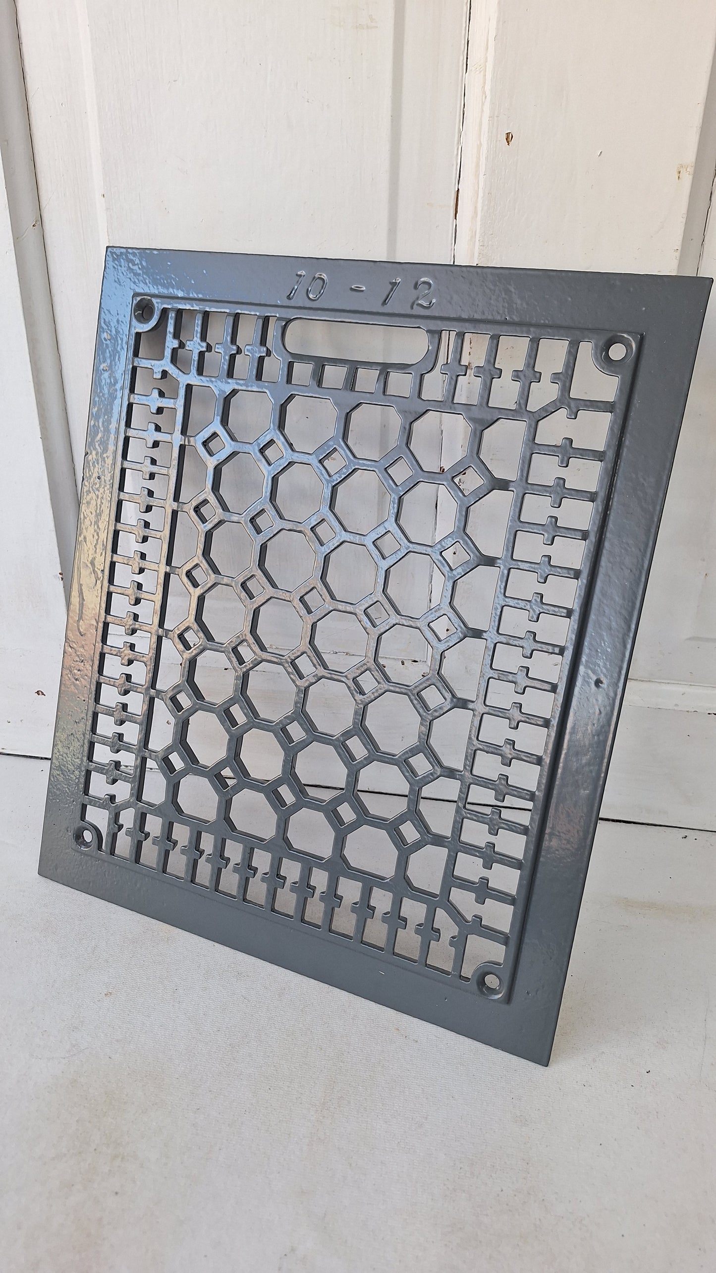 12 x 14 Lattice Cast Iron Floor Grate, Register Vent Cover