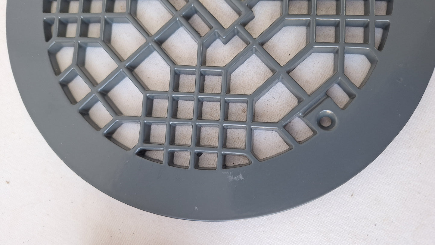 9" Round Antique Vent Cover, Circle Cast Iron Register Grate