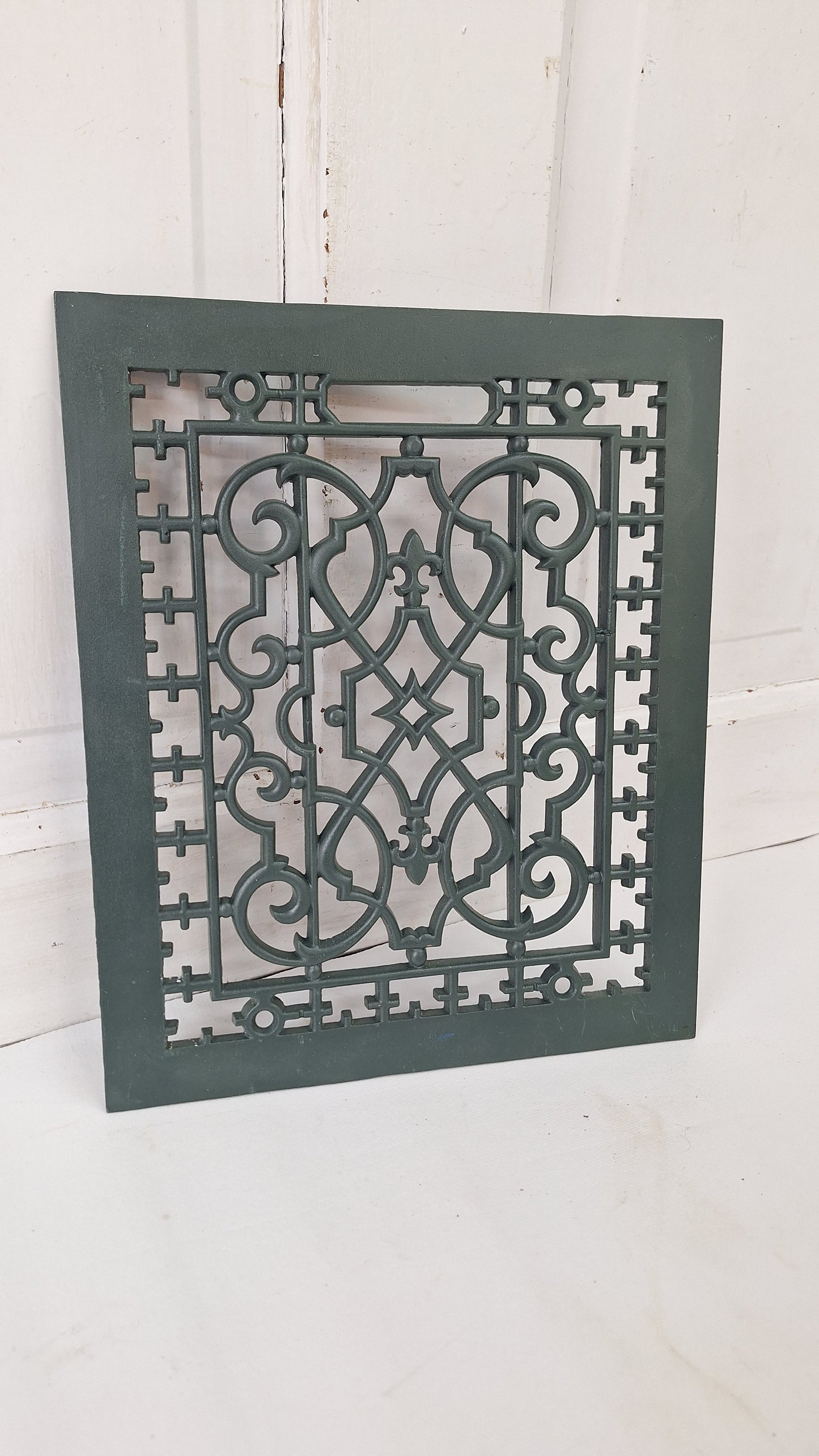 Fancy Iron Vent Grate Cover: Decorative Scroll Design (10 x 12 inches)
