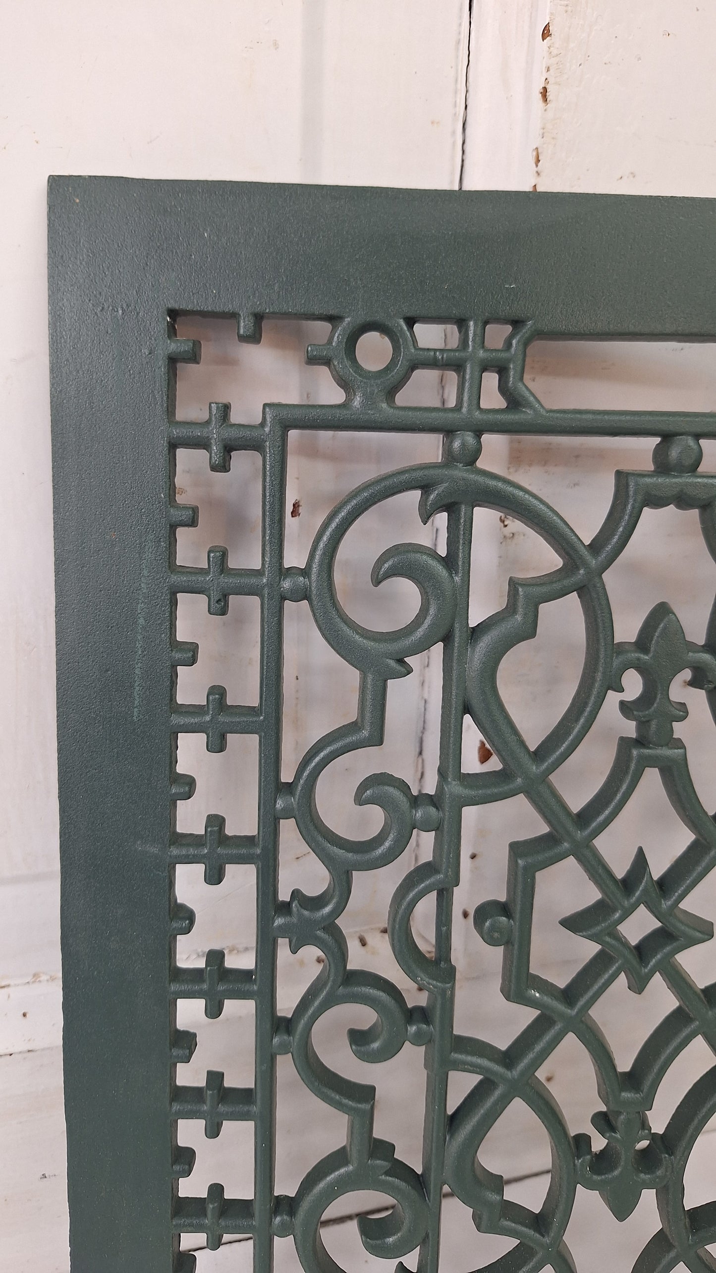 Fancy Iron Vent Grate Cover: Decorative Scroll Design (10 x 12 inches)