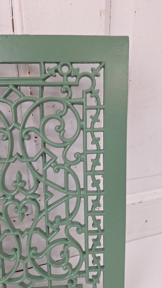 10 x 14 Scroll Design Vent Cover, Vintage Cast Iron Register