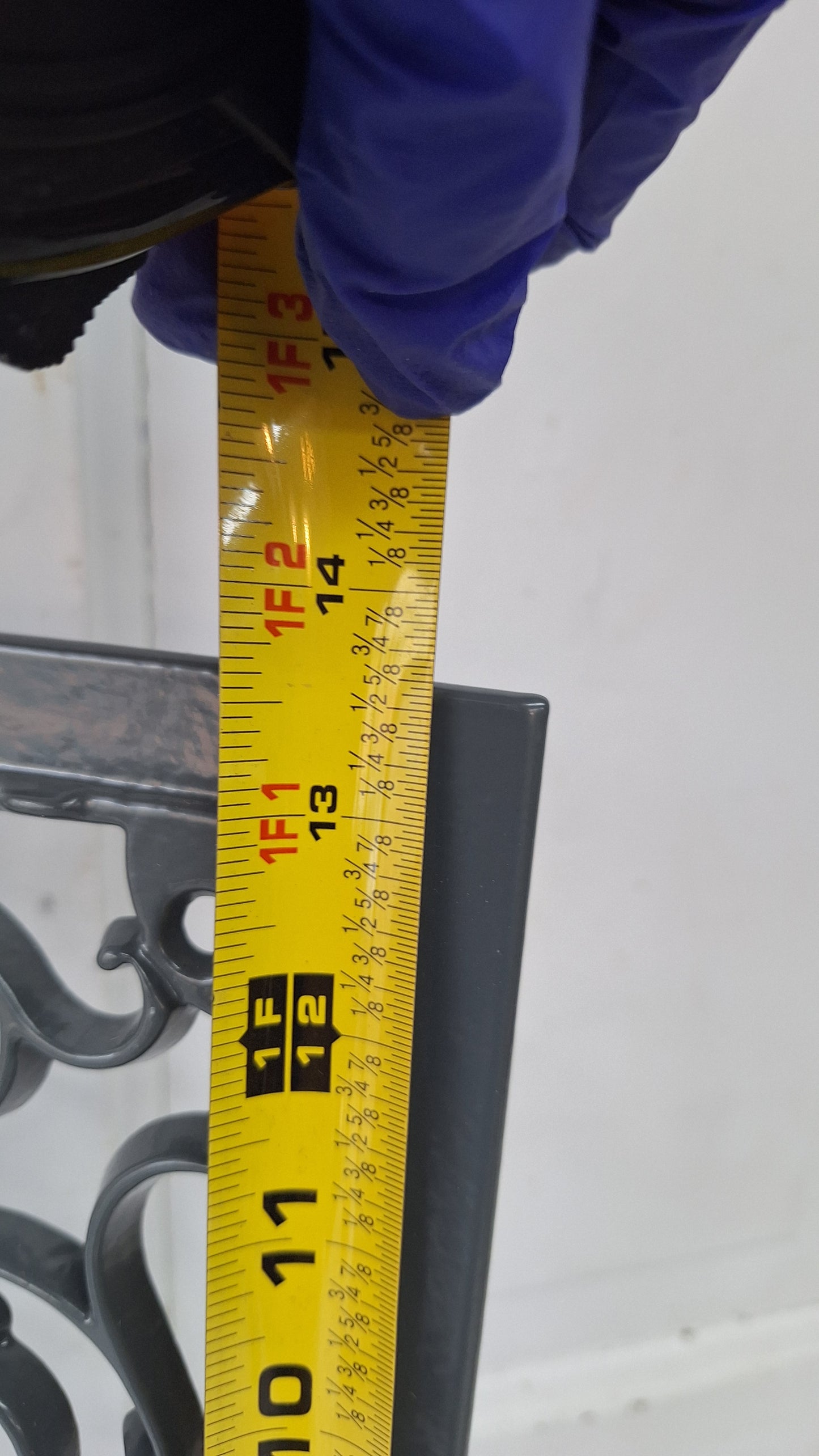 Victorian Era Iron Vent Grate Cover: Fancy Scroll Design (10 x 14 inches)