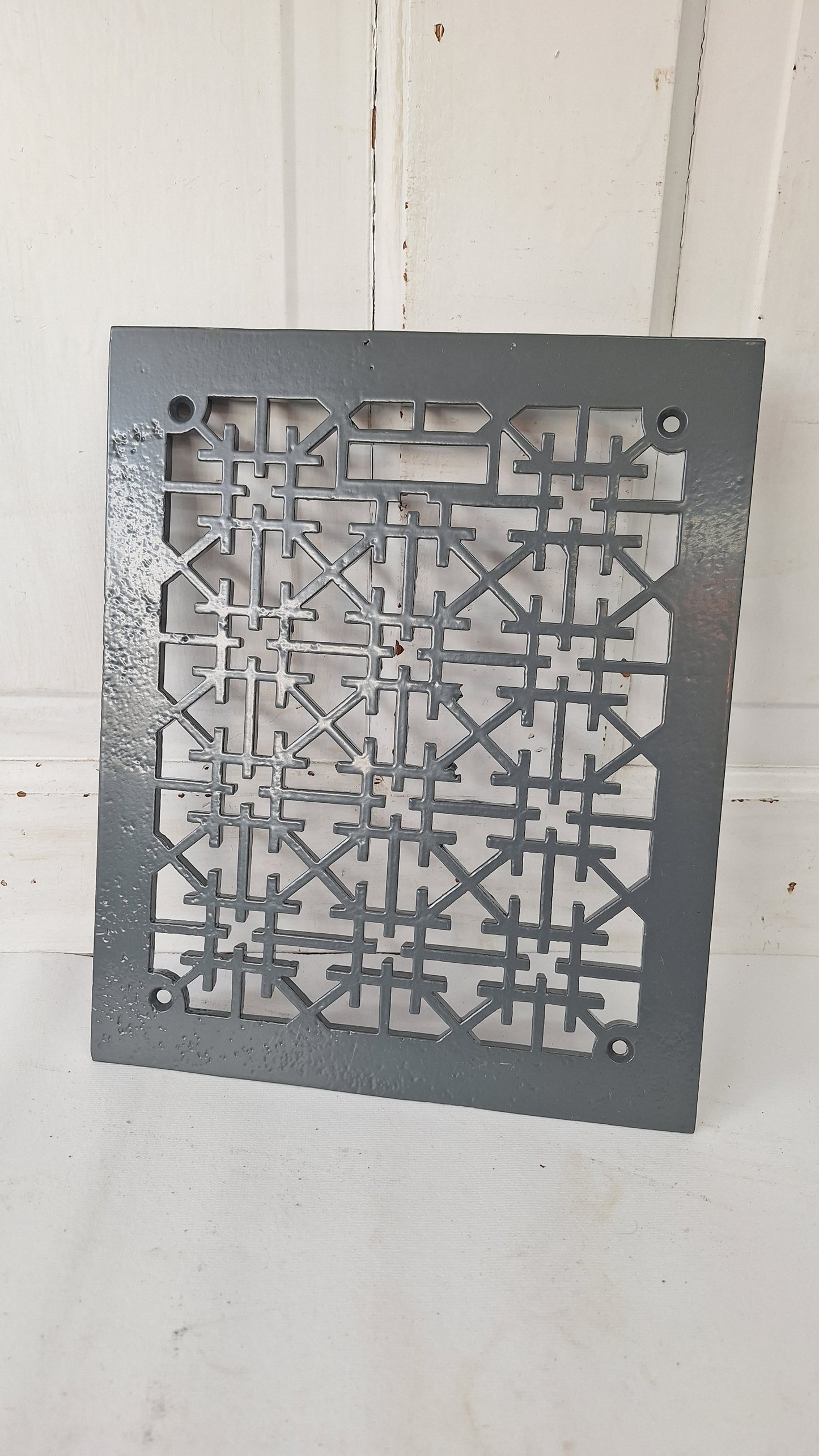 12 x 10 Lattice Cast Iron Floor Grate, Register Vent Cover