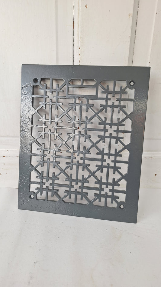 12 x 10 Lattice Cast Iron Floor Grate, Register Vent Cover