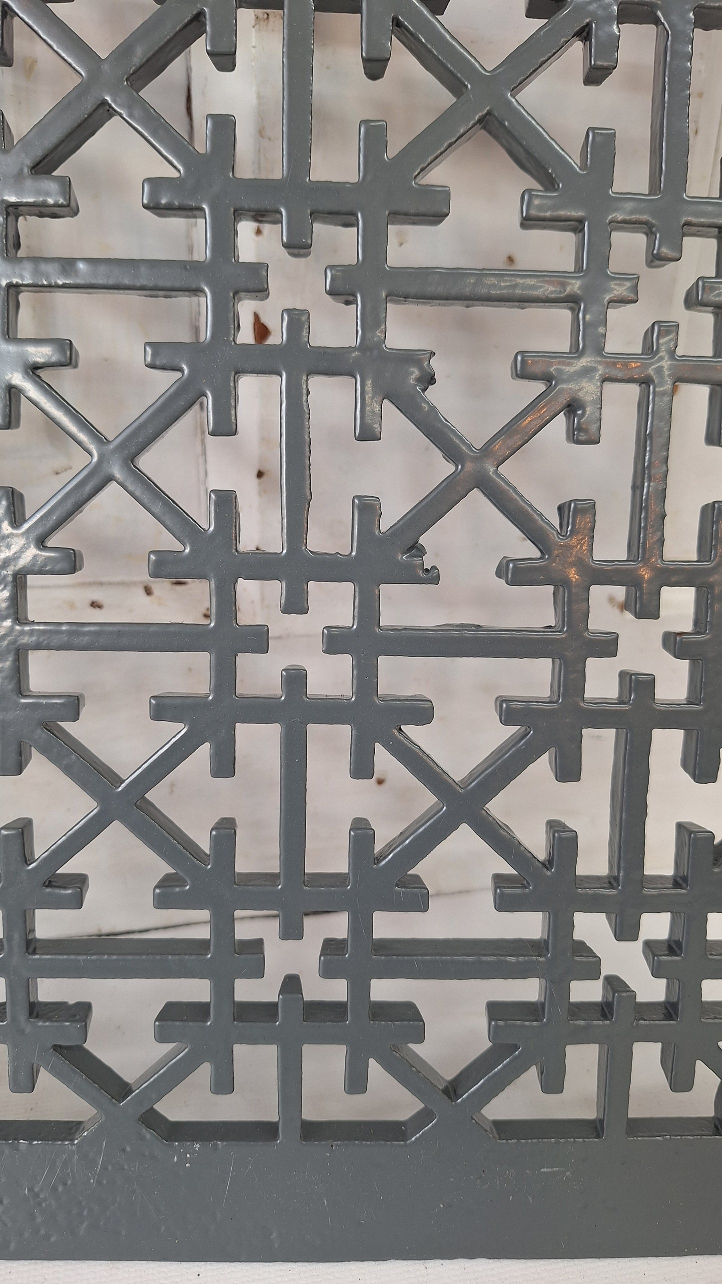 12 x 10 Lattice Cast Iron Floor Grate, Register Vent Cover