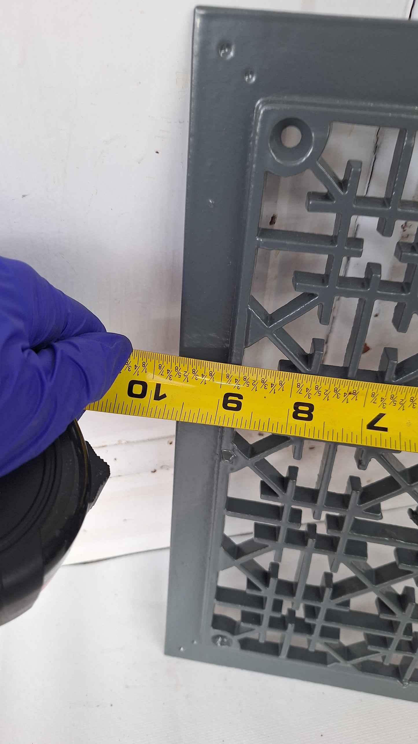 12 x 10 Lattice Cast Iron Floor Grate, Register Vent Cover