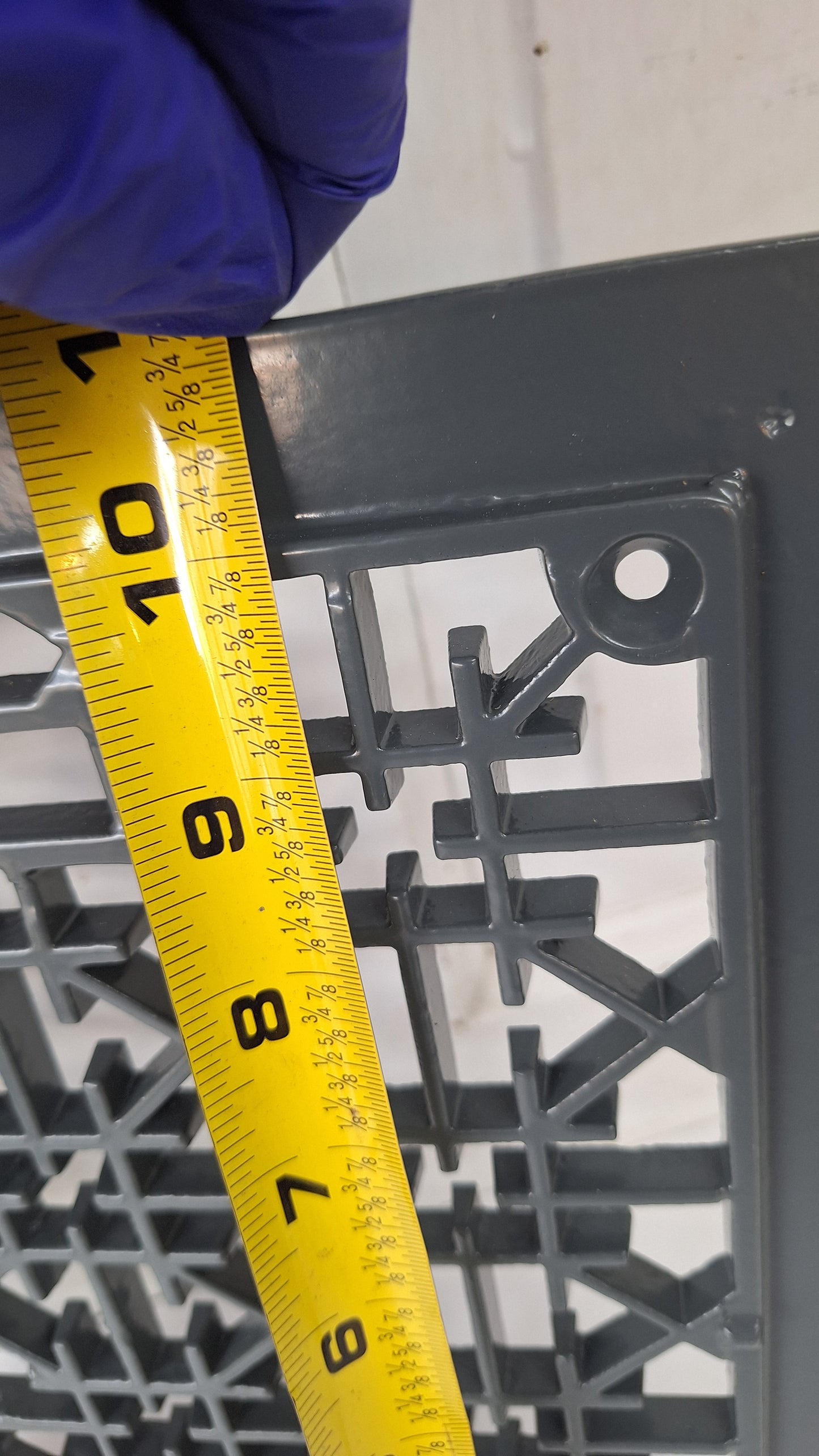 12 x 10 Lattice Cast Iron Floor Grate, Register Vent Cover