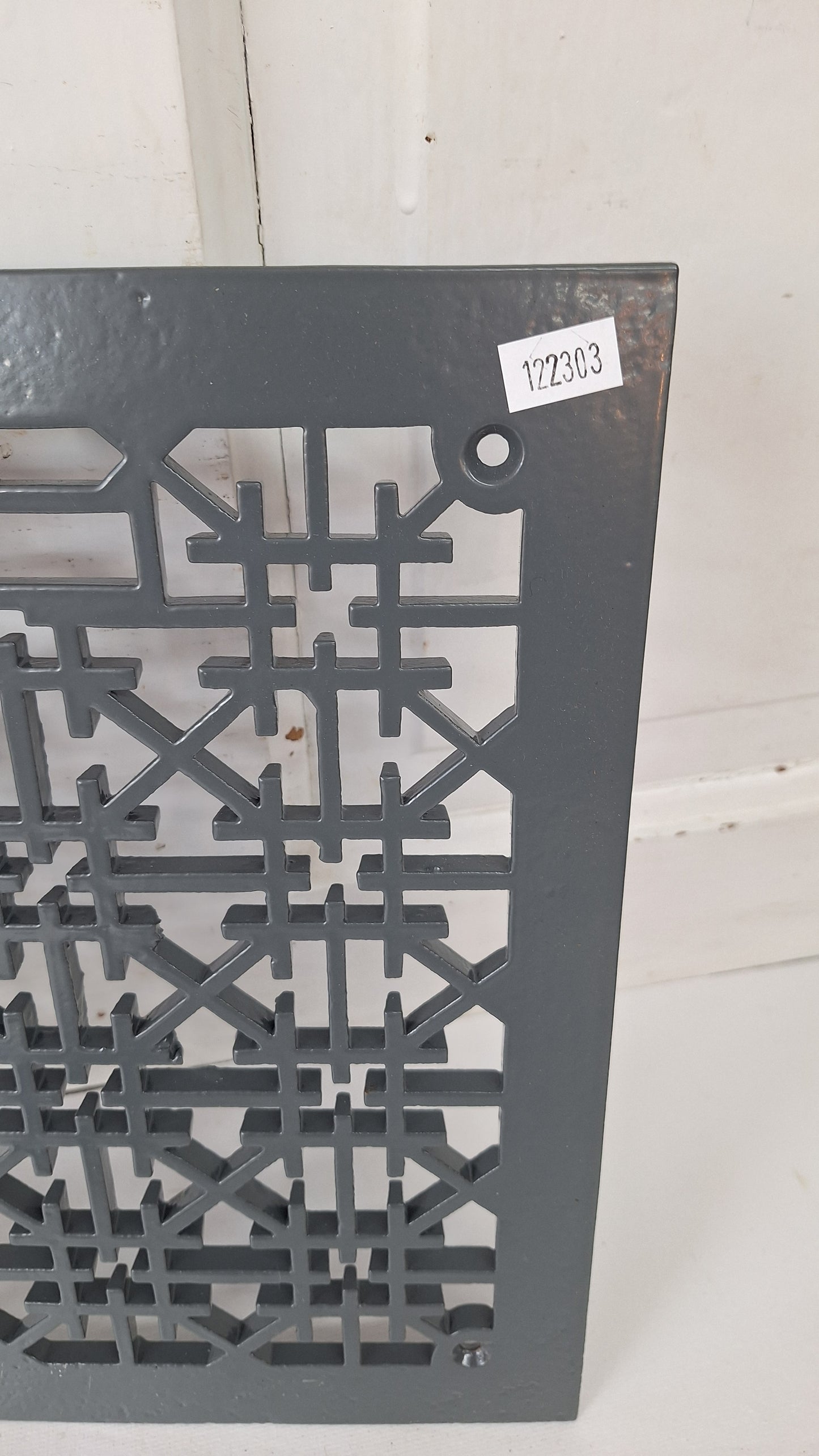 12 x 10 Lattice Cast Iron Floor Grate, Register Vent Cover