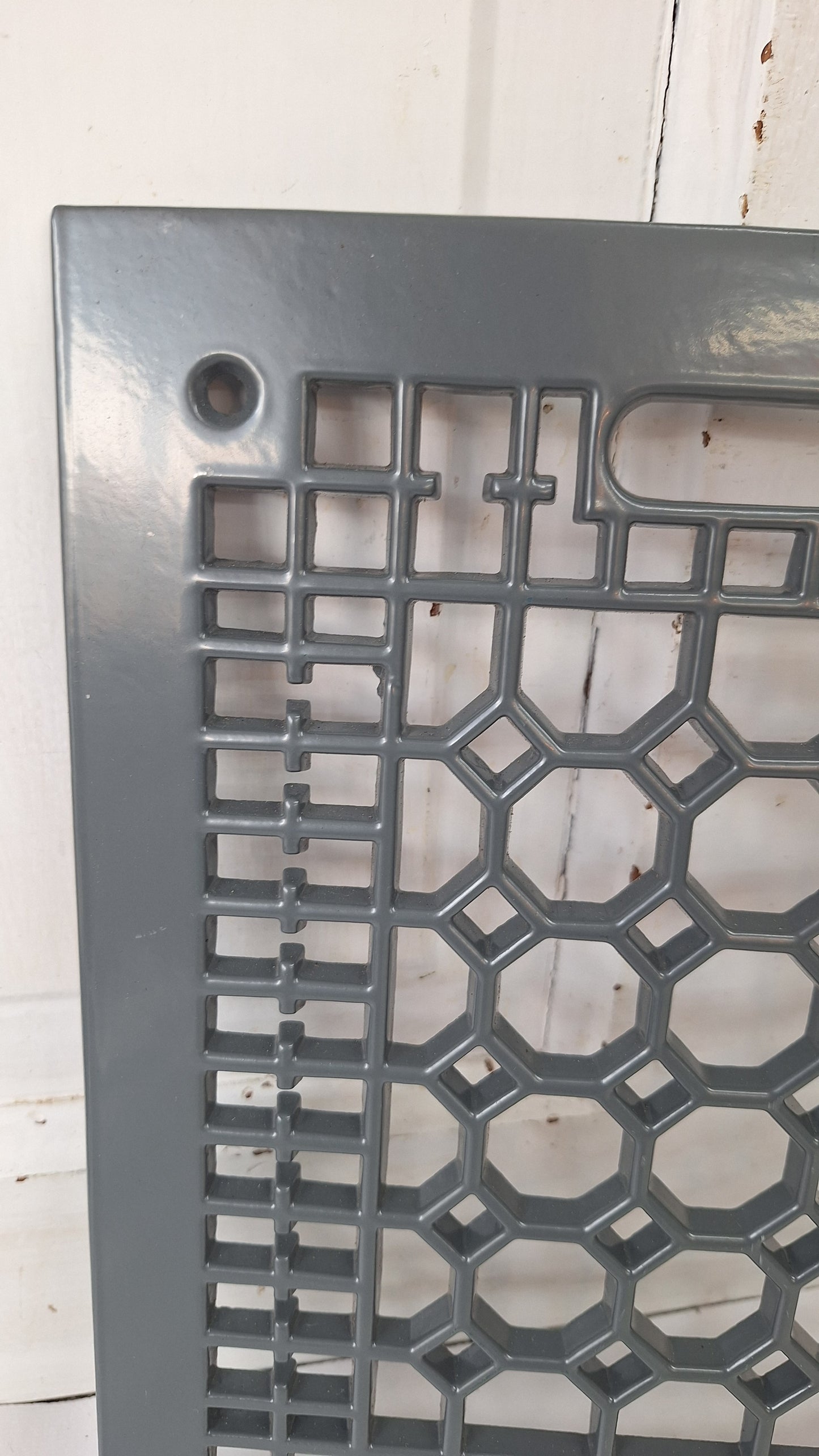 12 x 10 Lattice Cast Iron Floor Grate, Register Vent Cover