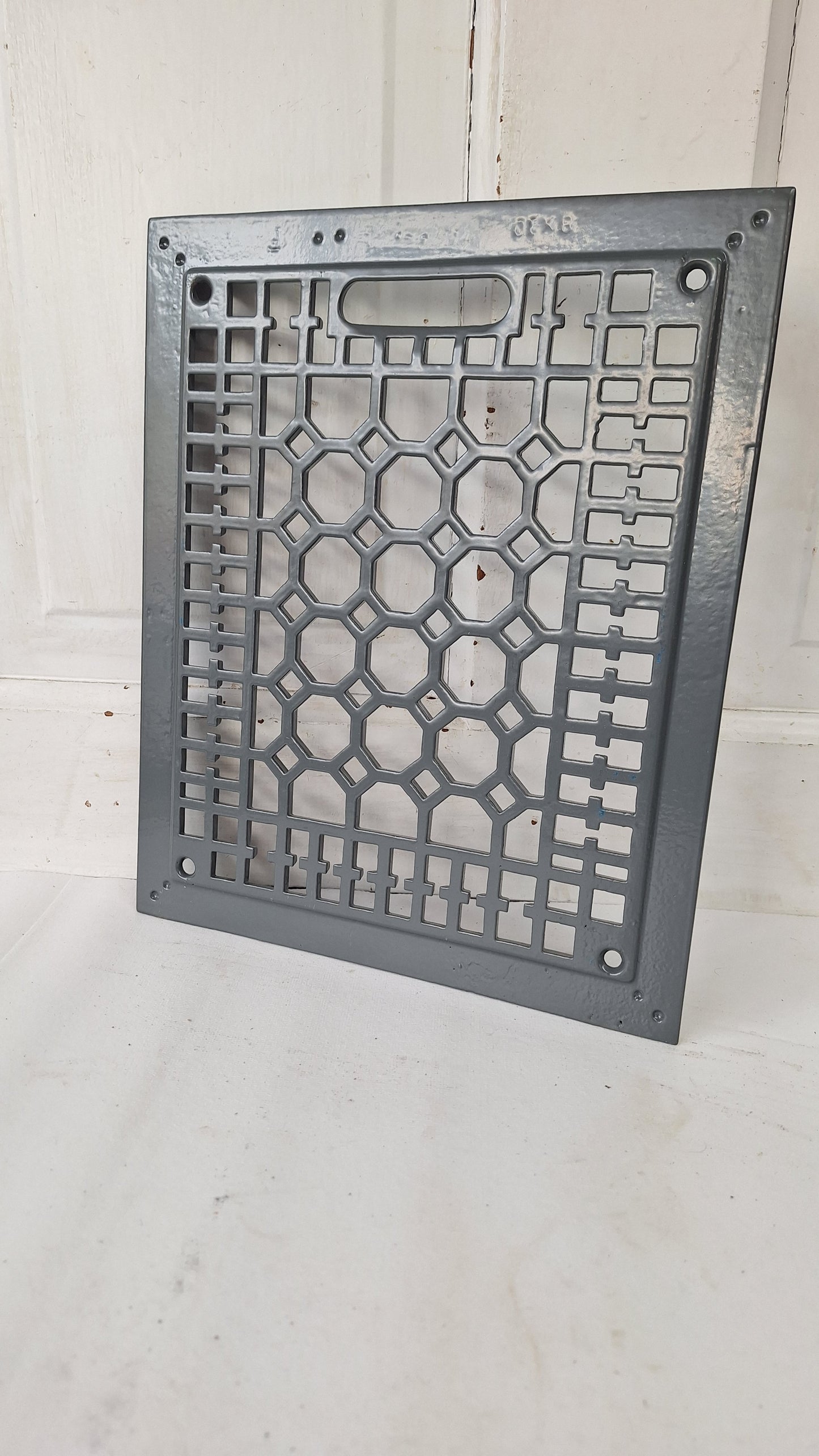 12 x 10 Lattice Cast Iron Floor Grate, Register Vent Cover