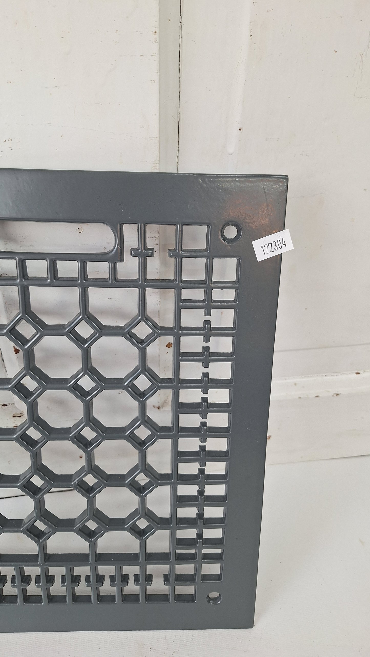 12 x 10 Lattice Cast Iron Floor Grate, Register Vent Cover