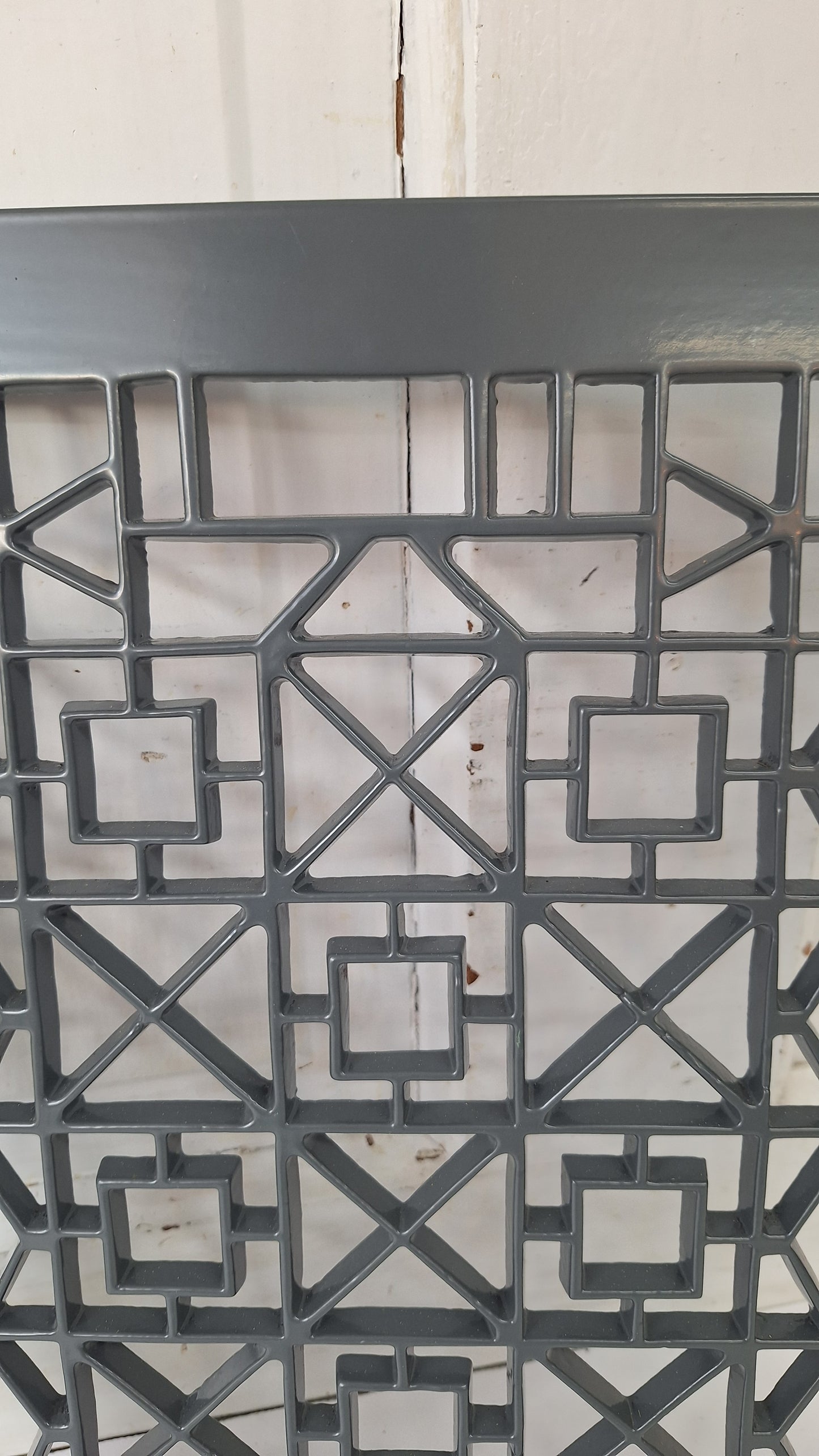 Antique Iron Lattice Pattern 14 x 11 Ornate Floor Grate, Antique Iron Vent Cover