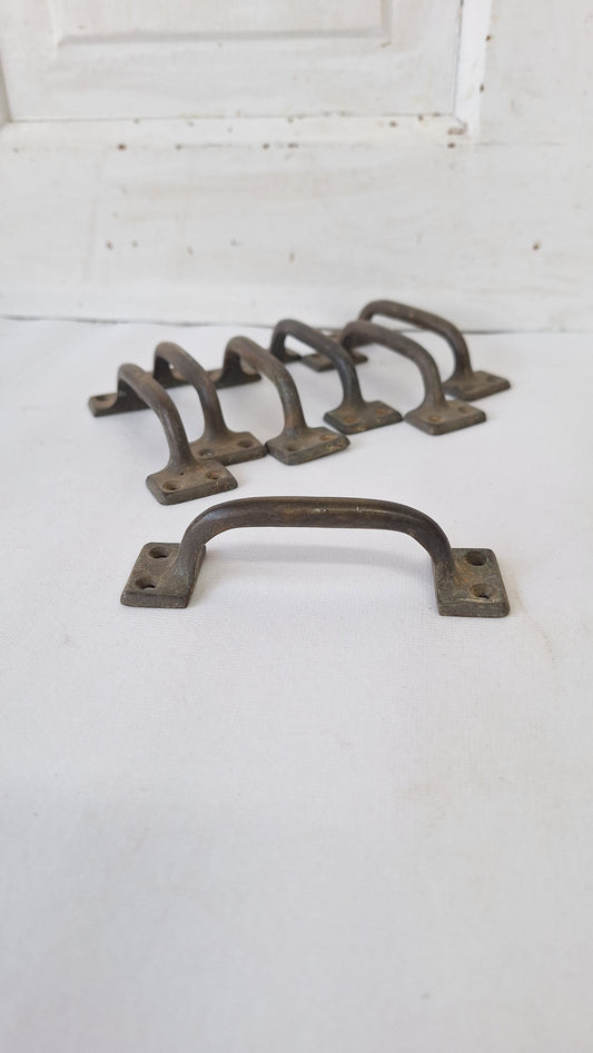14 Bronze Antique Window Handles, Window Sash Pulls