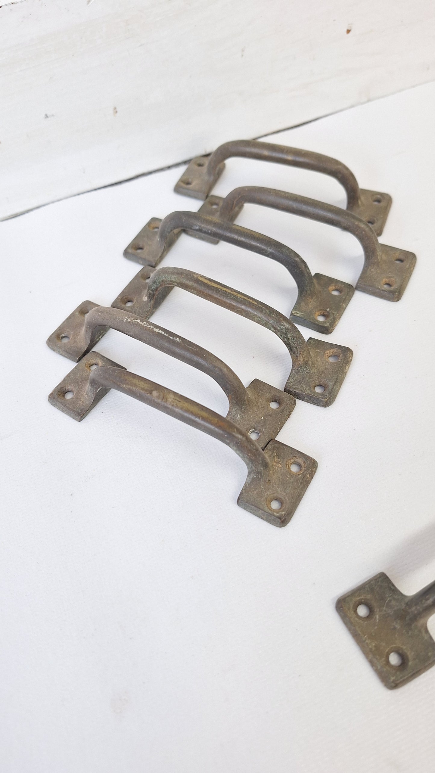 14 Bronze Antique Window Handles, Window Sash Pulls