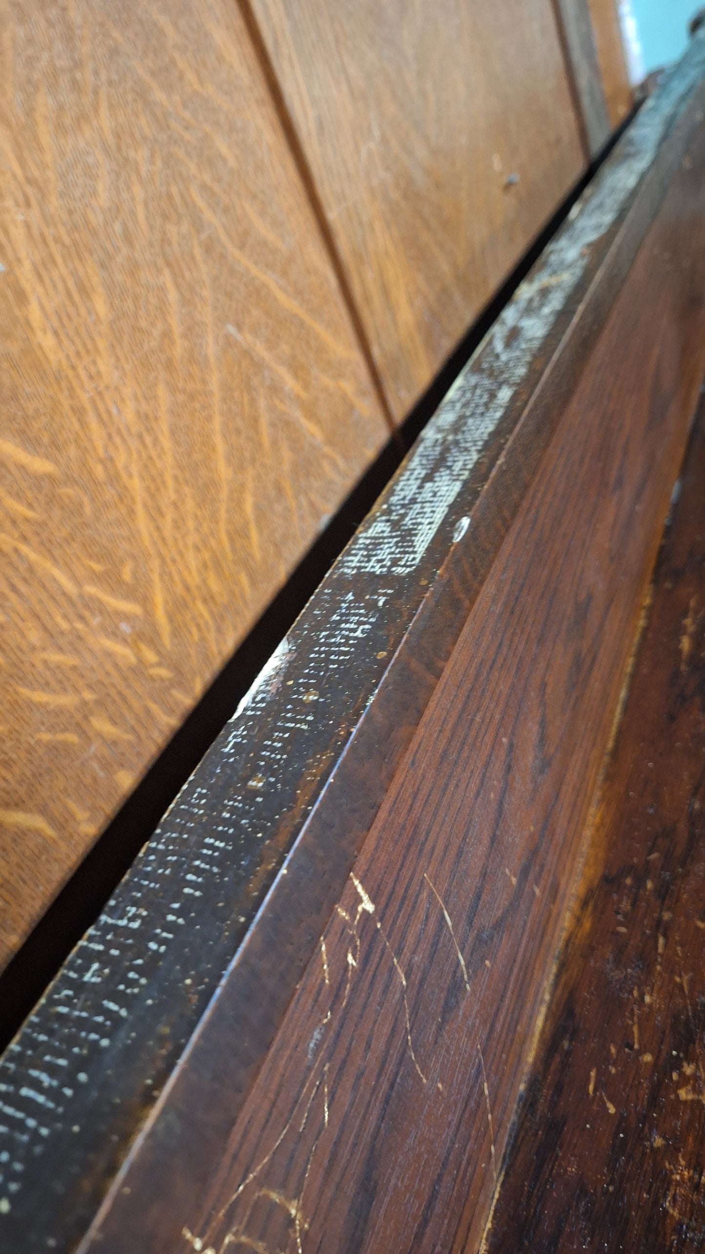 Antique Quarter Sawn Oak Fireplace Mantle, Fireplace Surround with Columns