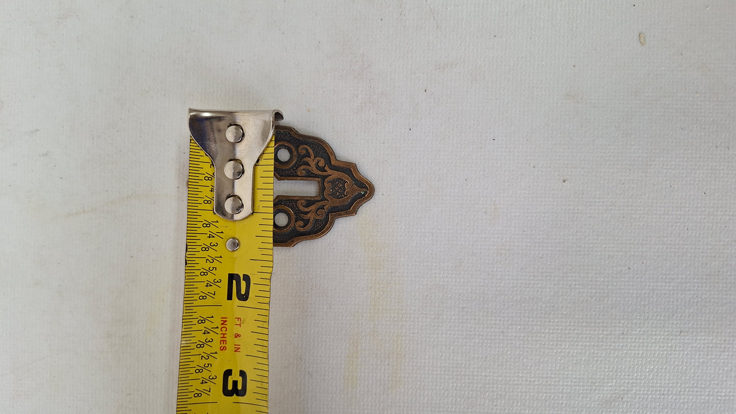 Large Ornate Bronze Antique Keyhole Cover, Key Hole Escutcheon Plate