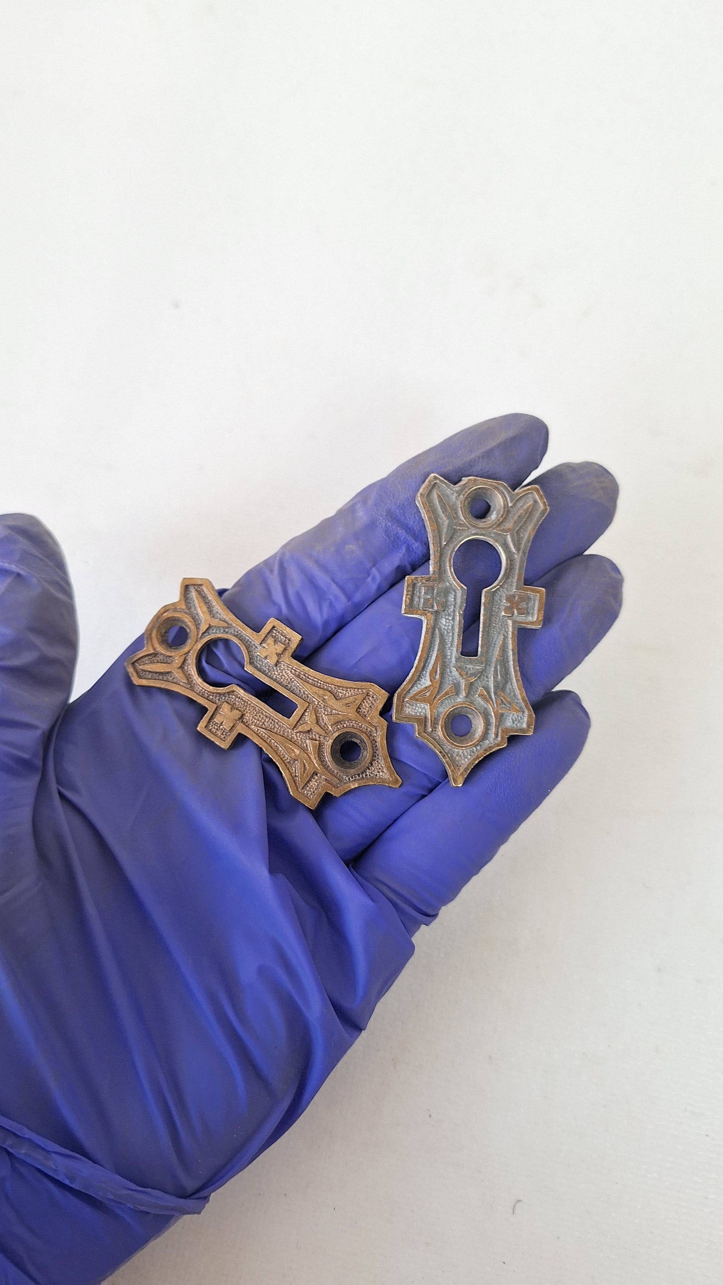 Fancy Bronze Door Key Hole, Victorian Keyhole Covers
