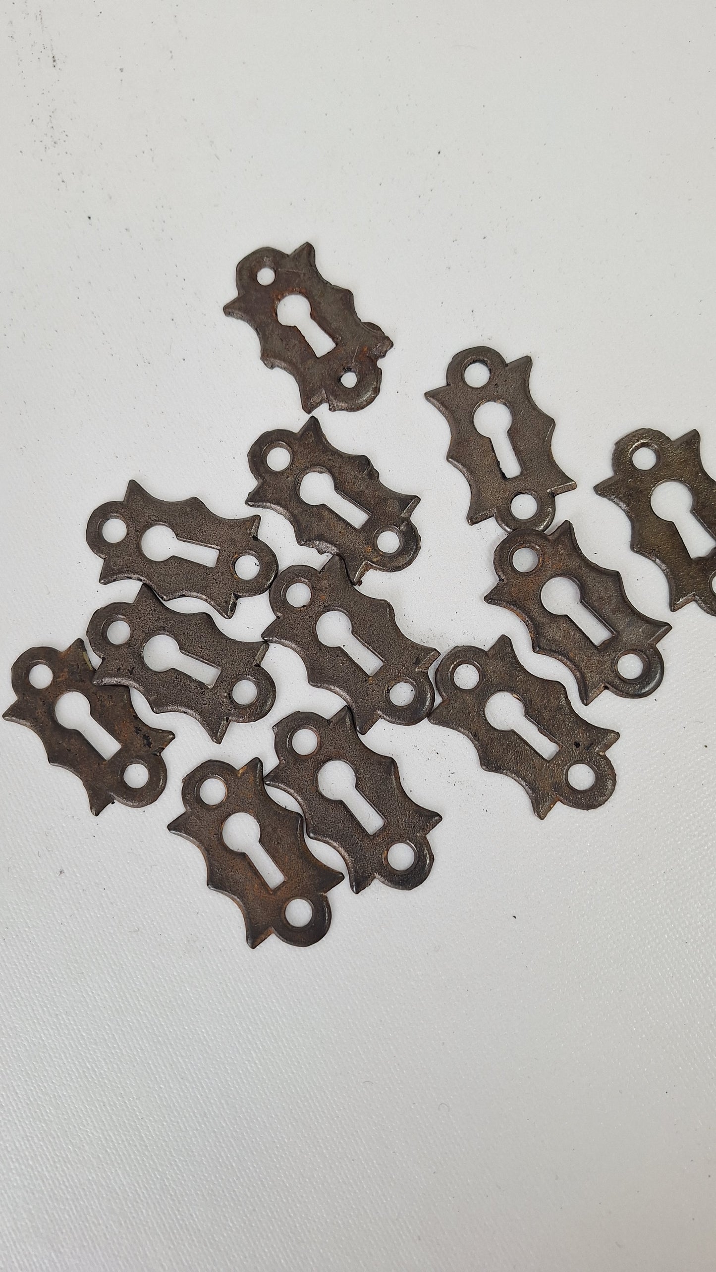 Antique Cast Iron Keyhole Cover, Simple Iron Key Hole Escutcheon