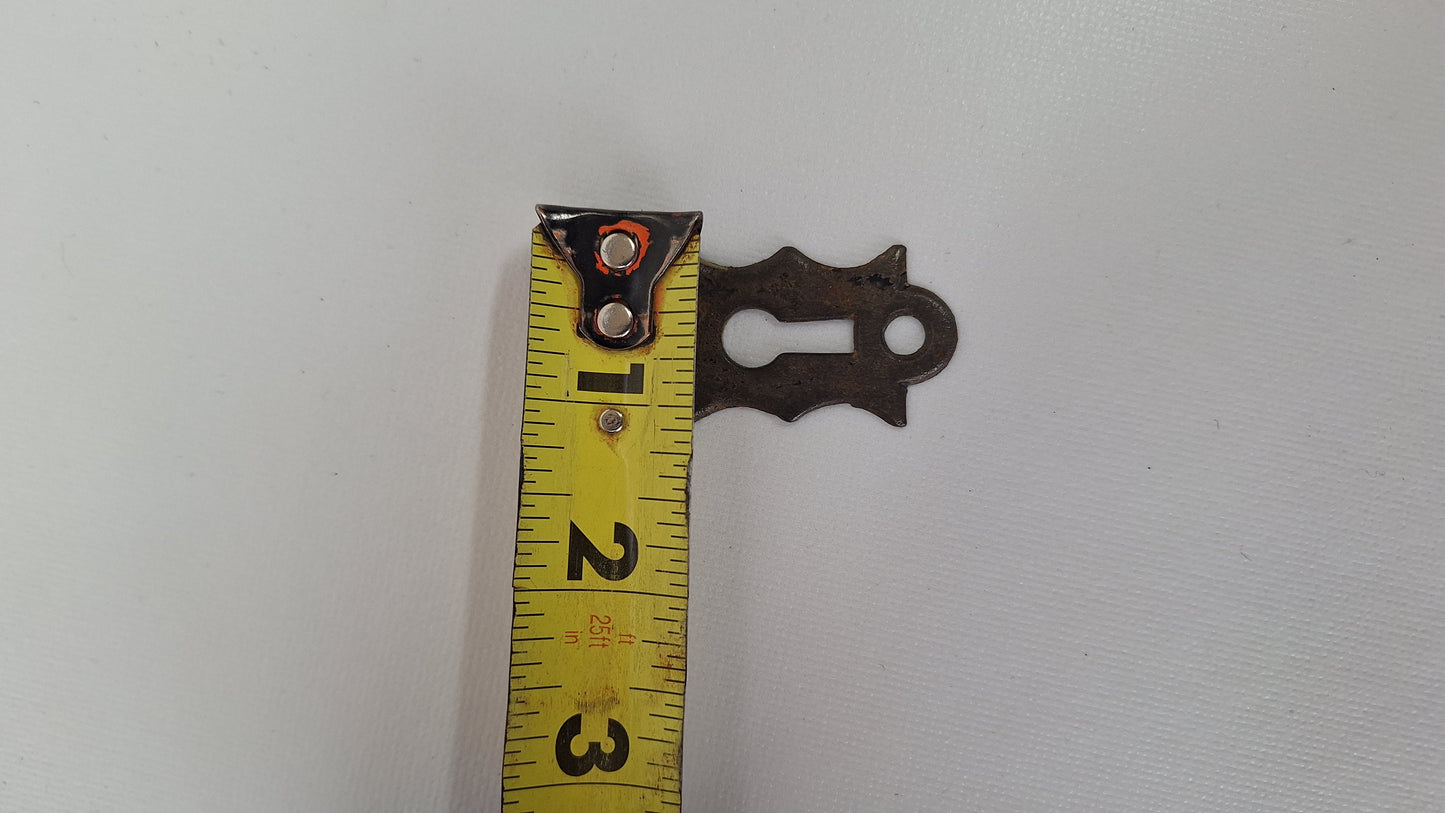 Antique Cast Iron Keyhole Cover, Simple Iron Key Hole Escutcheon