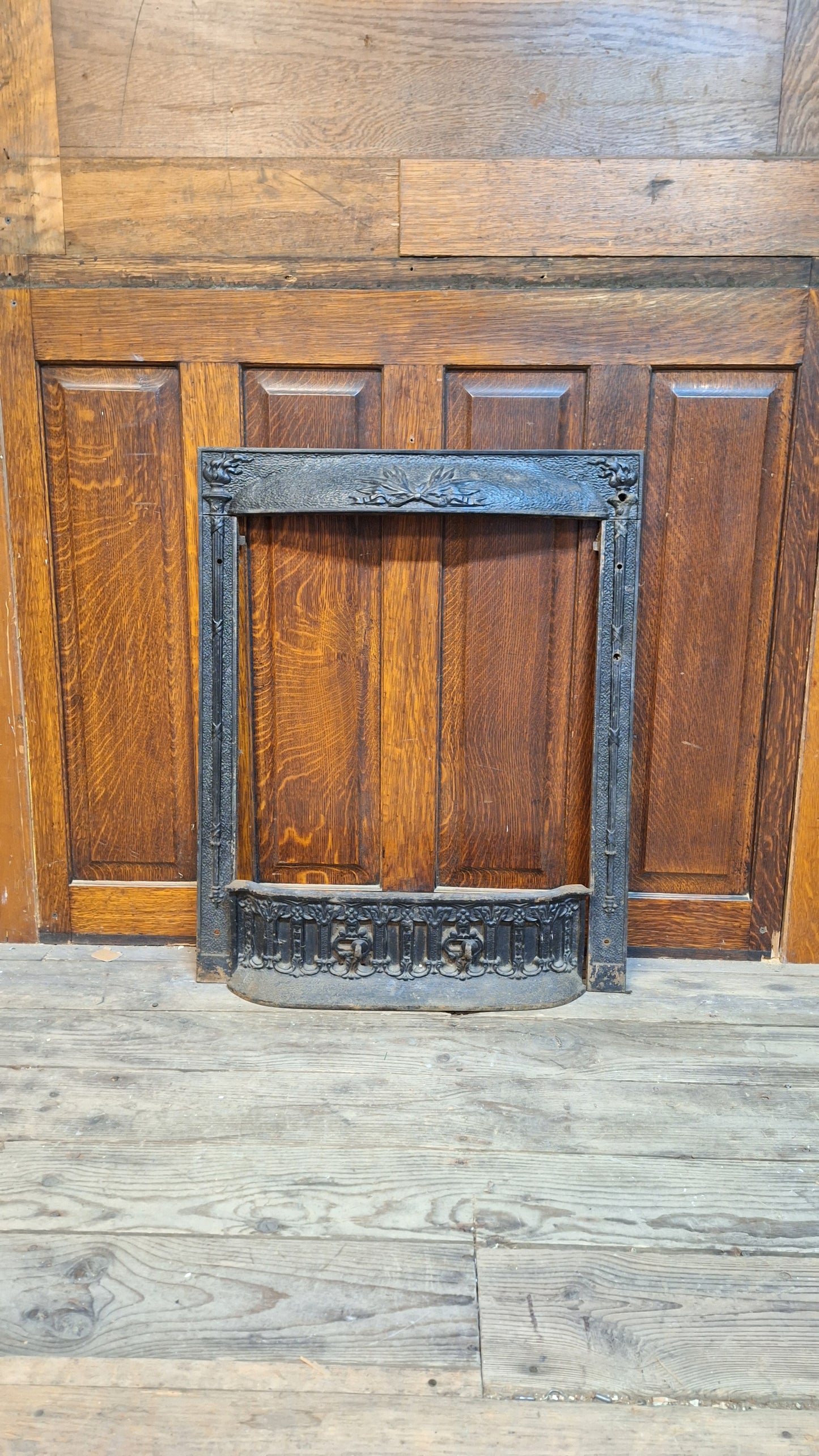 Cast Iron Fireplace Firebox Frame, Fireplace Mantle Metal Insert