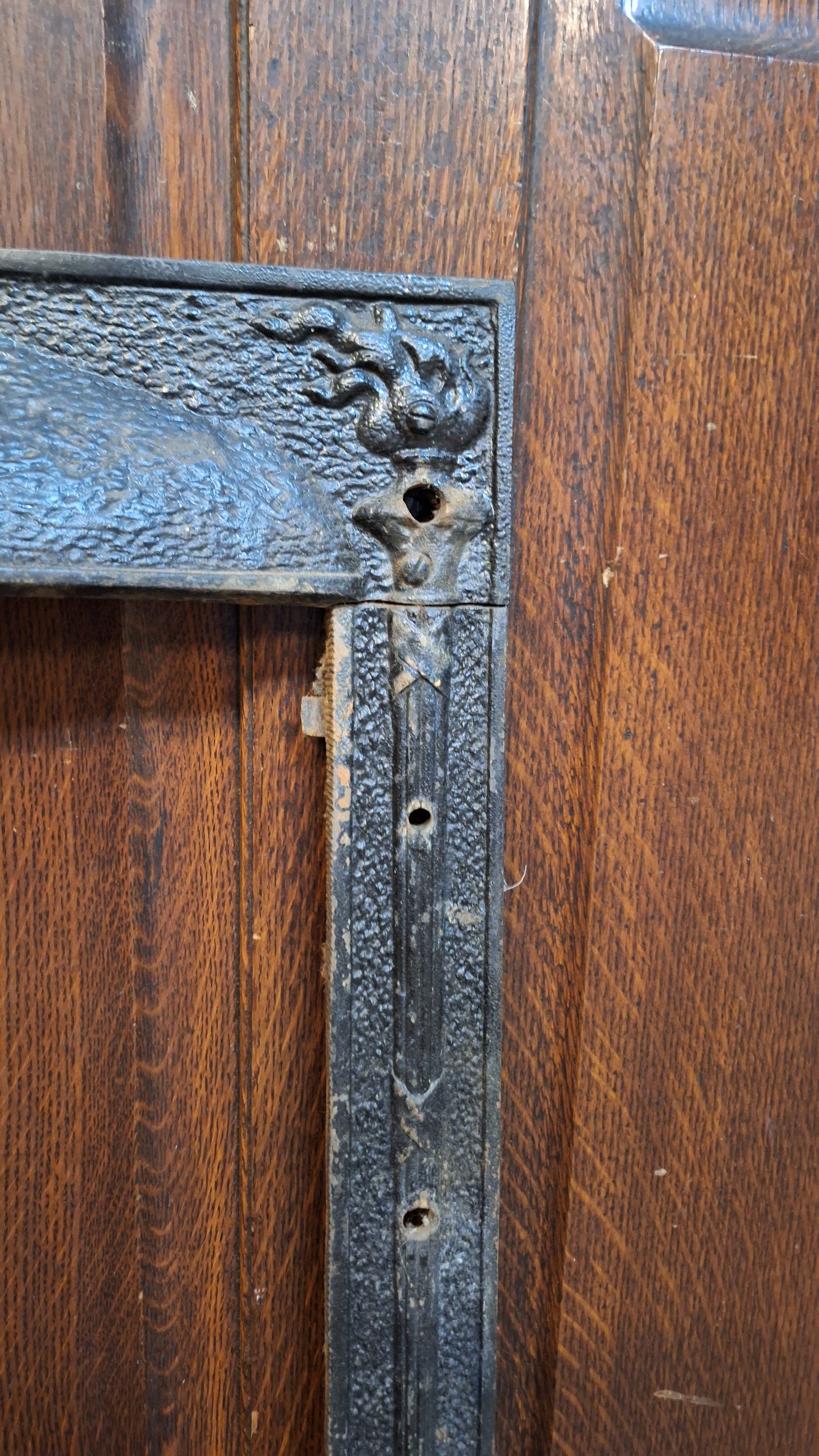 Cast Iron Fireplace Firebox Frame, Fireplace Mantle Metal Insert