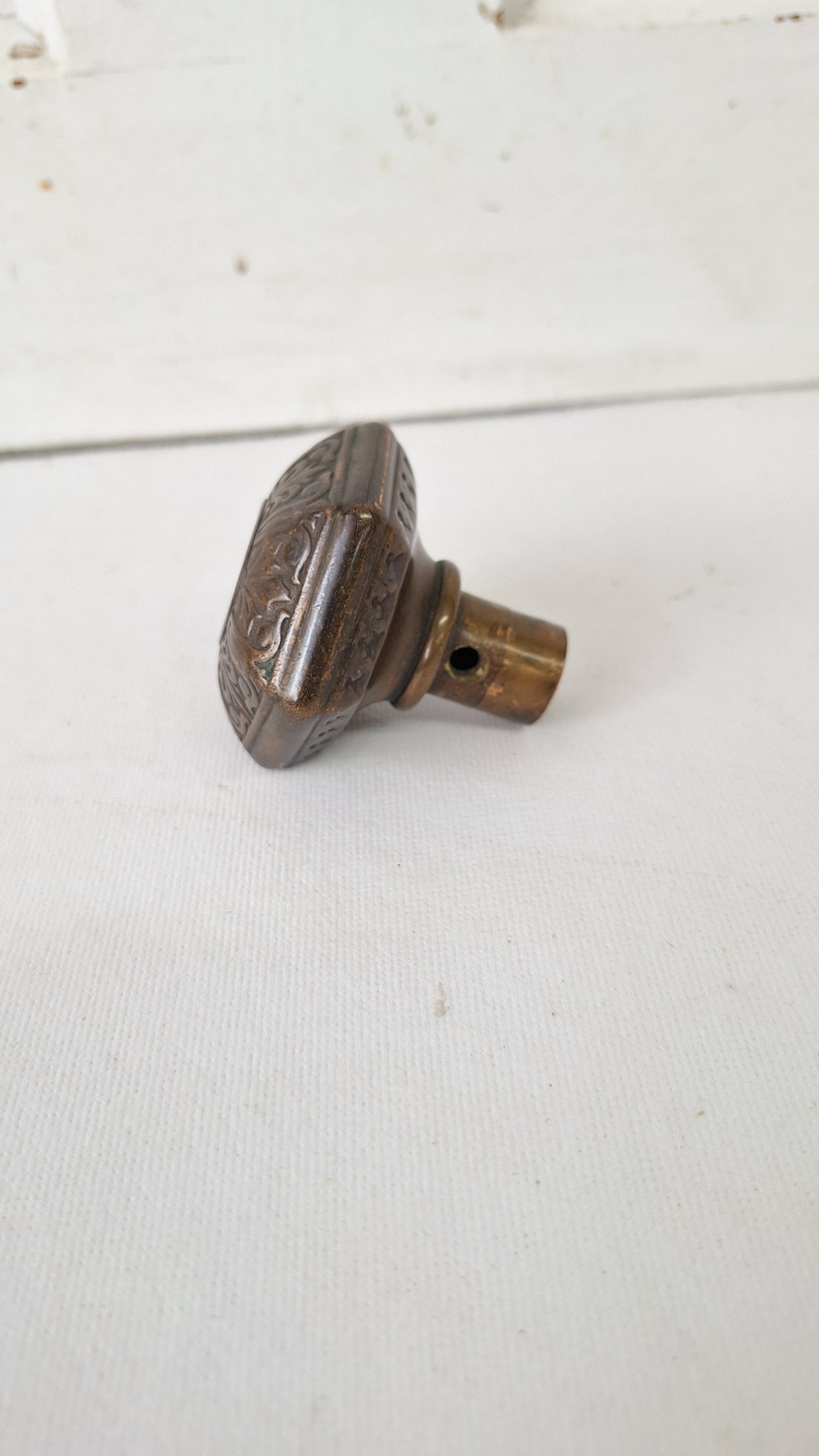 Ornate Hexagon Bronze Knob, MCC Russell Erwin Hexagonal Doorknob