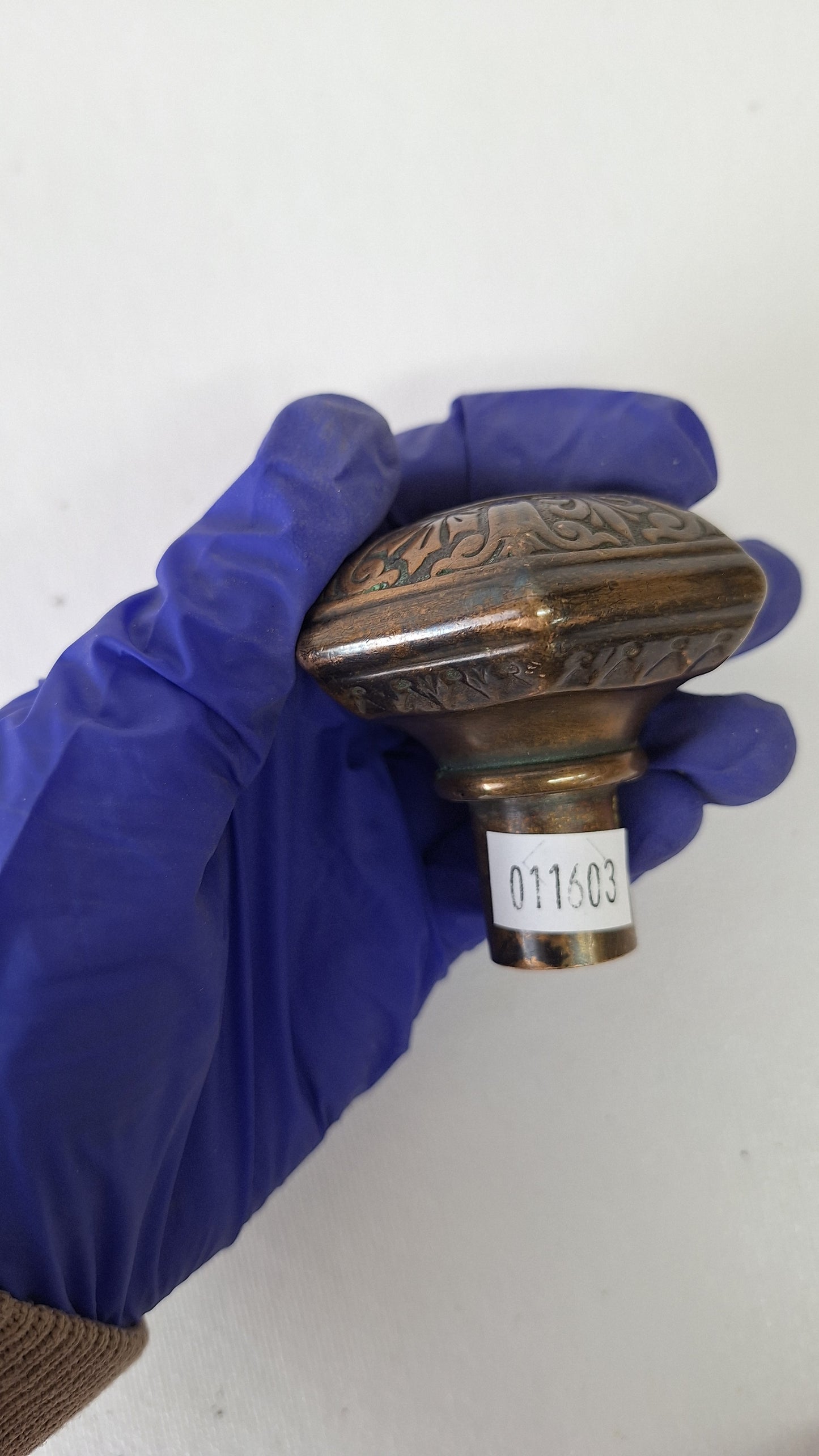Ornate Hexagon Bronze Knob, MCC Russell Erwin Hexagonal Doorknob
