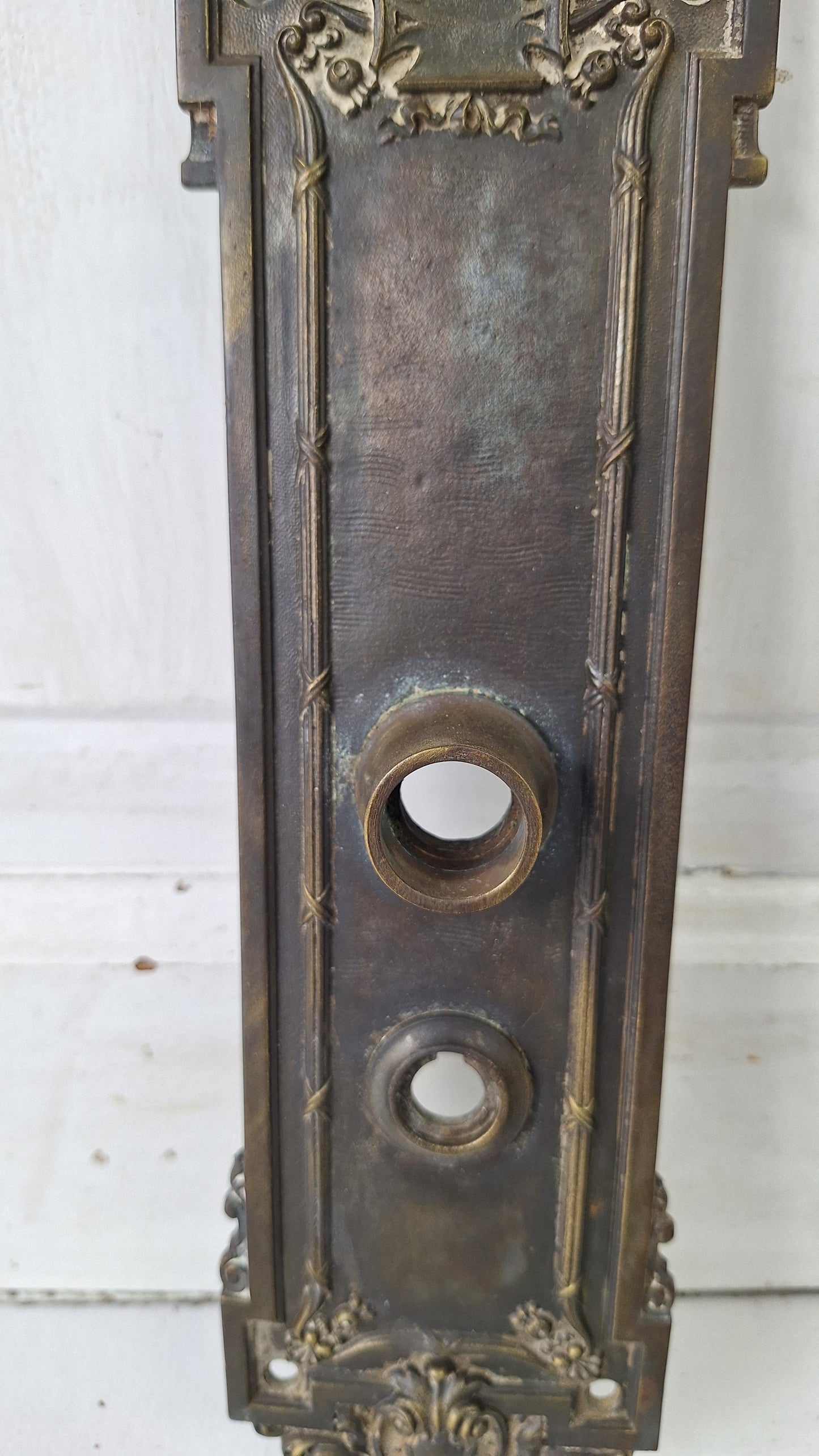 Lion's Head Large Solid Bronze Entry Backplate