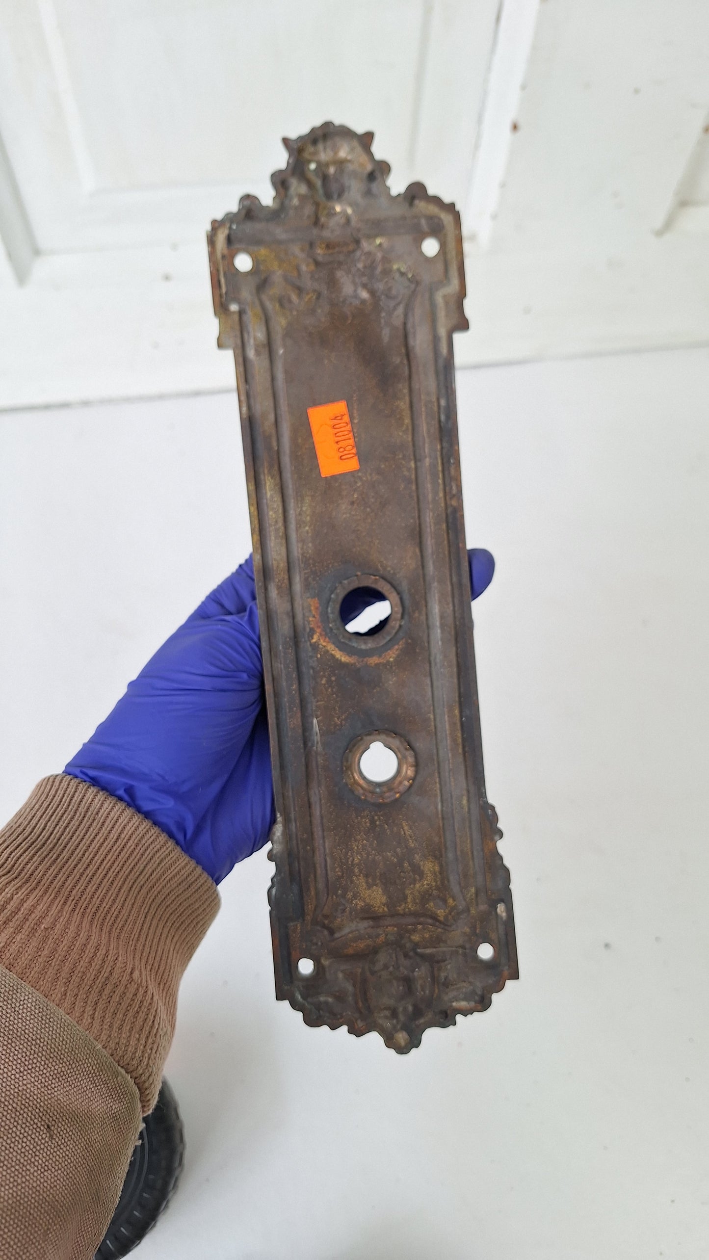 Lion's Head Large Solid Bronze Entry Backplate