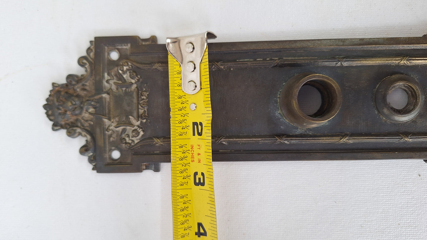 Lion's Head Large Solid Bronze Entry Backplate