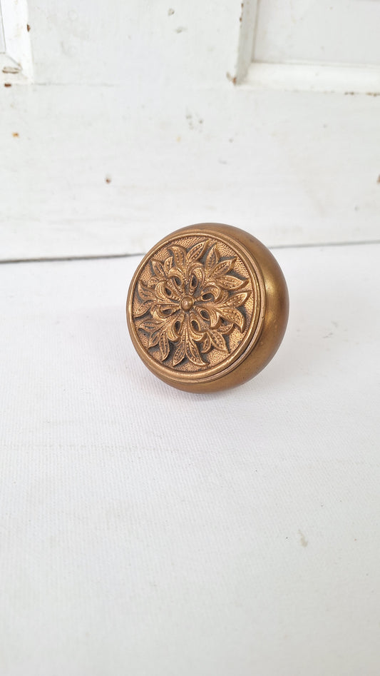 Petunia Doorknob In Bronze by Penn Hardware, Antique Entry Doorknob