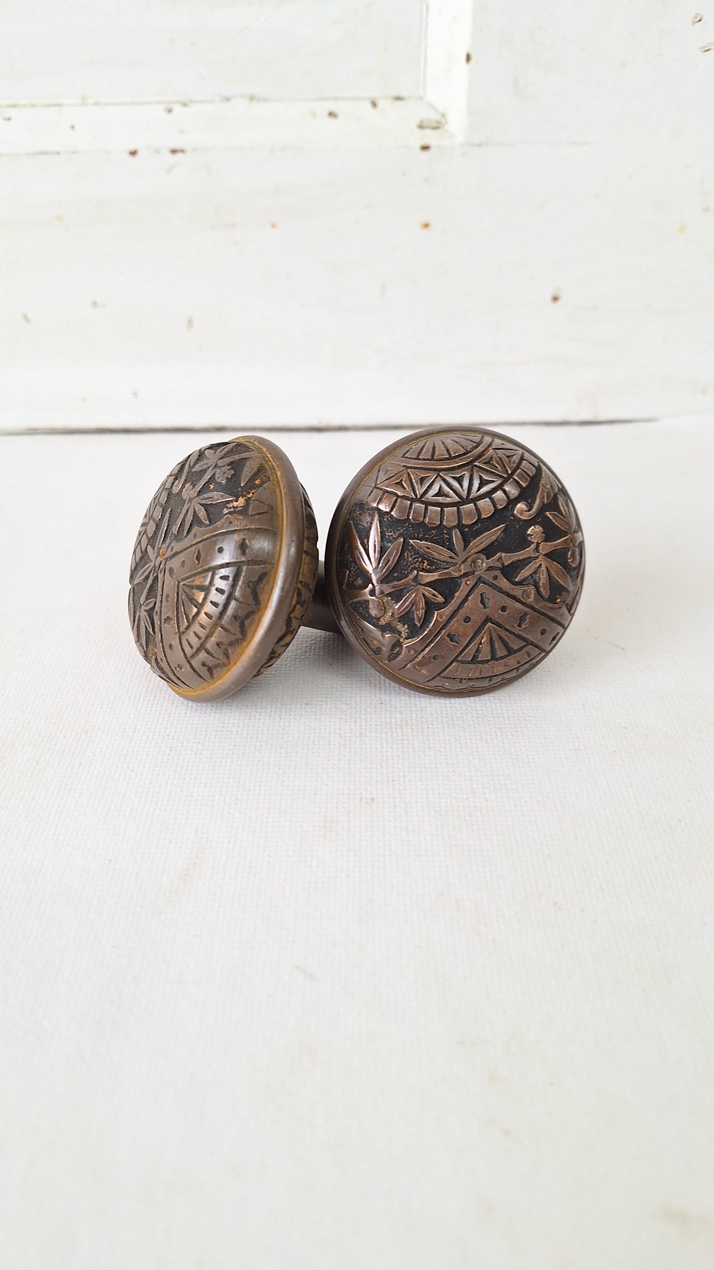 Eastlake 'Oriental' Pattern by Branford DoorKnobs, Victorian Door Knob Set