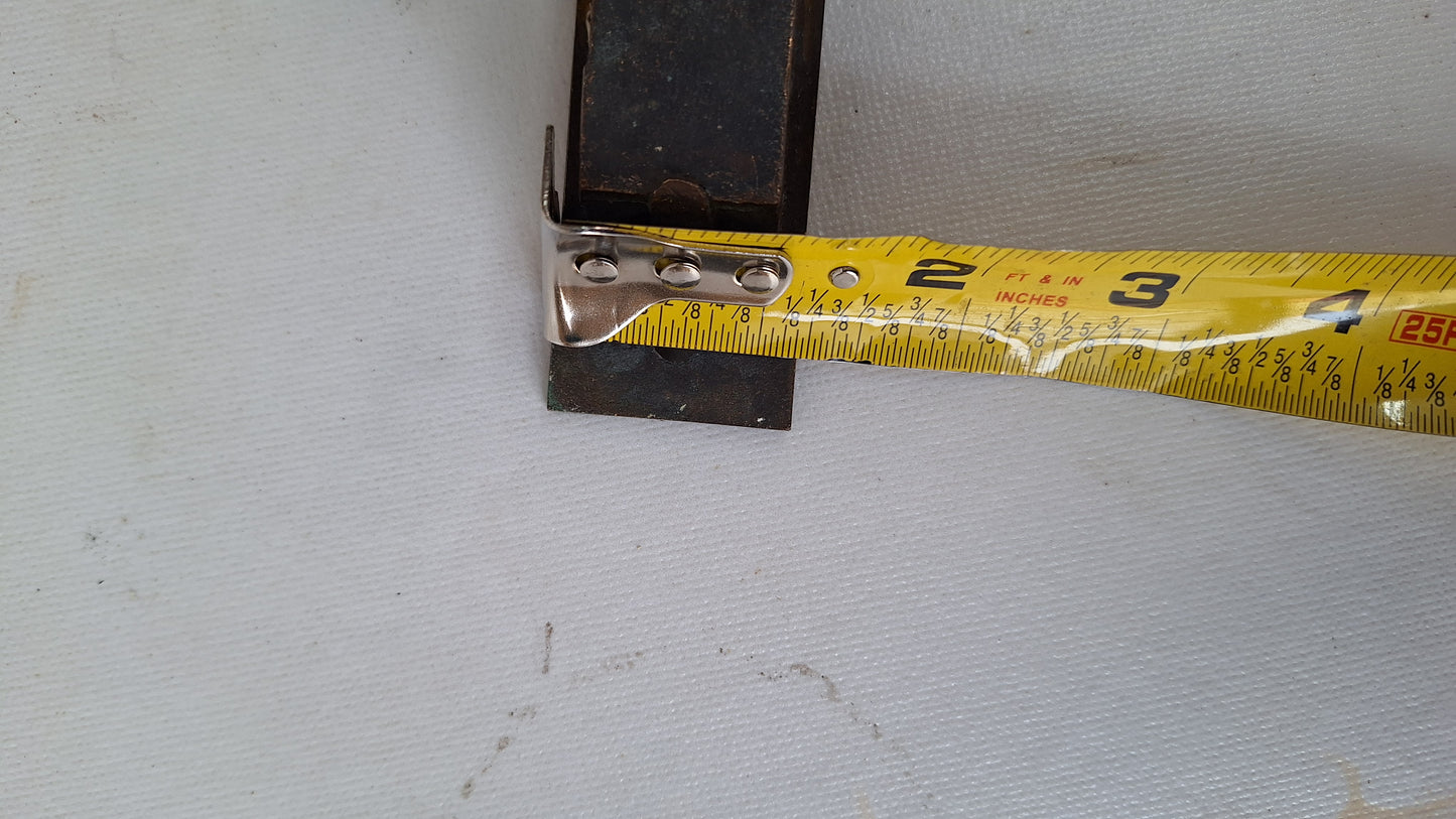 Large Antique Entry Door Mortise Lock with Strike Plate