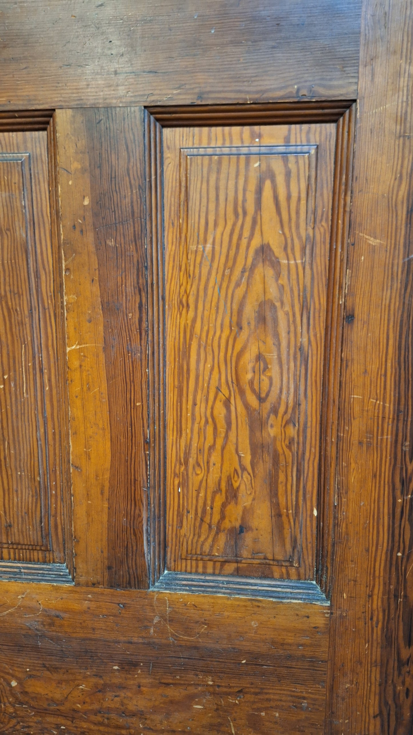 Victorian Frosted Cut Glass Door, Antique Eastlake Interior Door