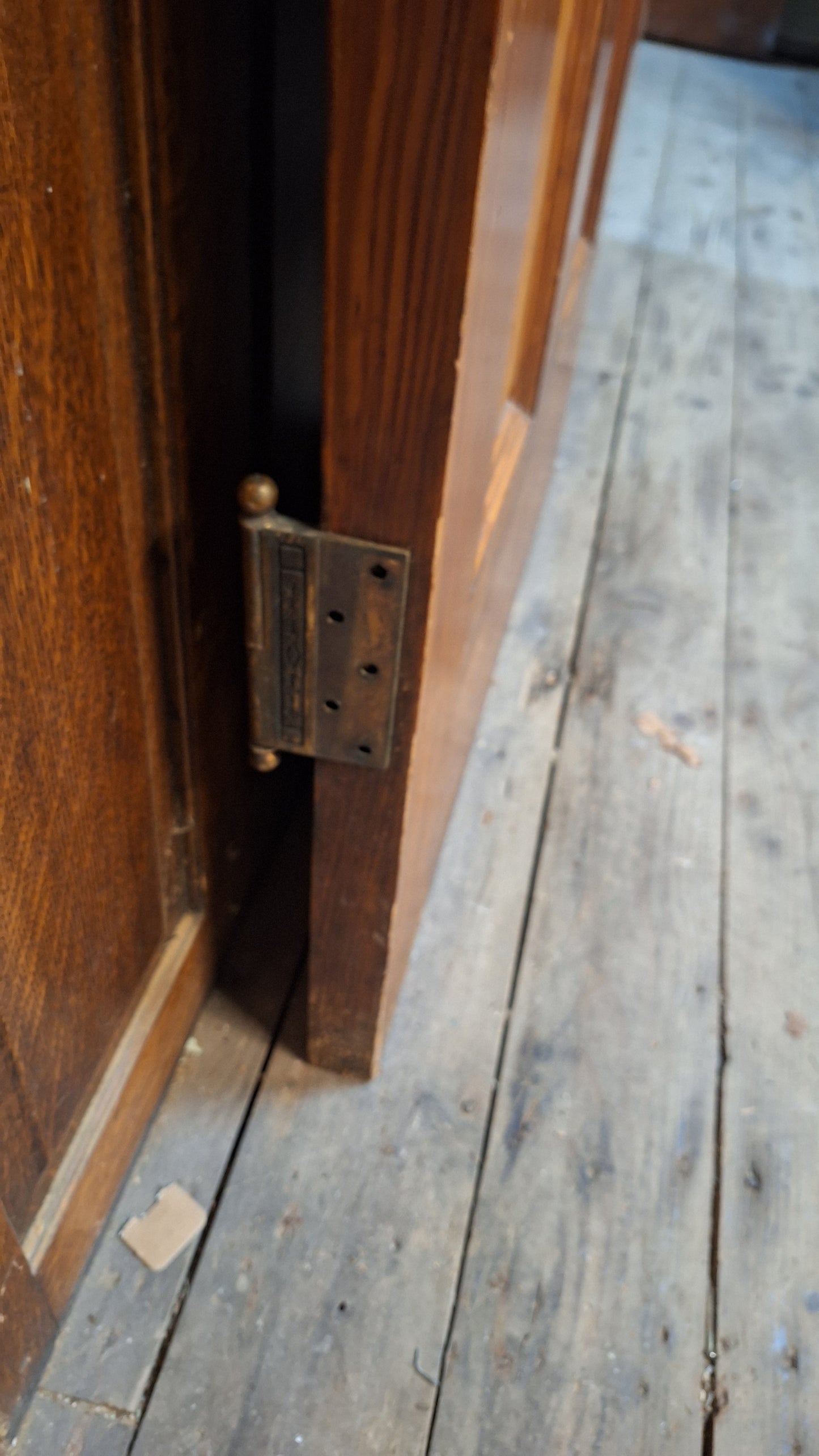 Victorian Etched Glass Door, Antique Eastlake Interior Door