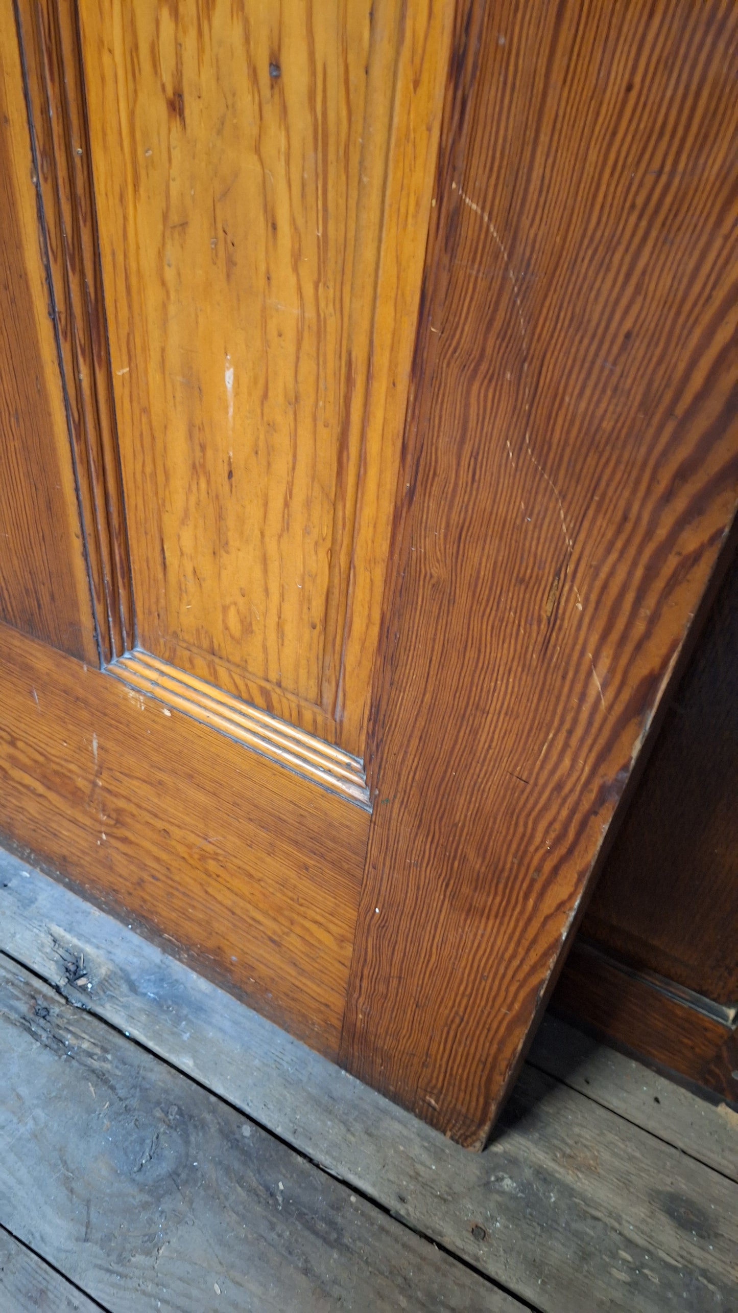 Victorian Etched Glass Door, Antique Eastlake Interior Door