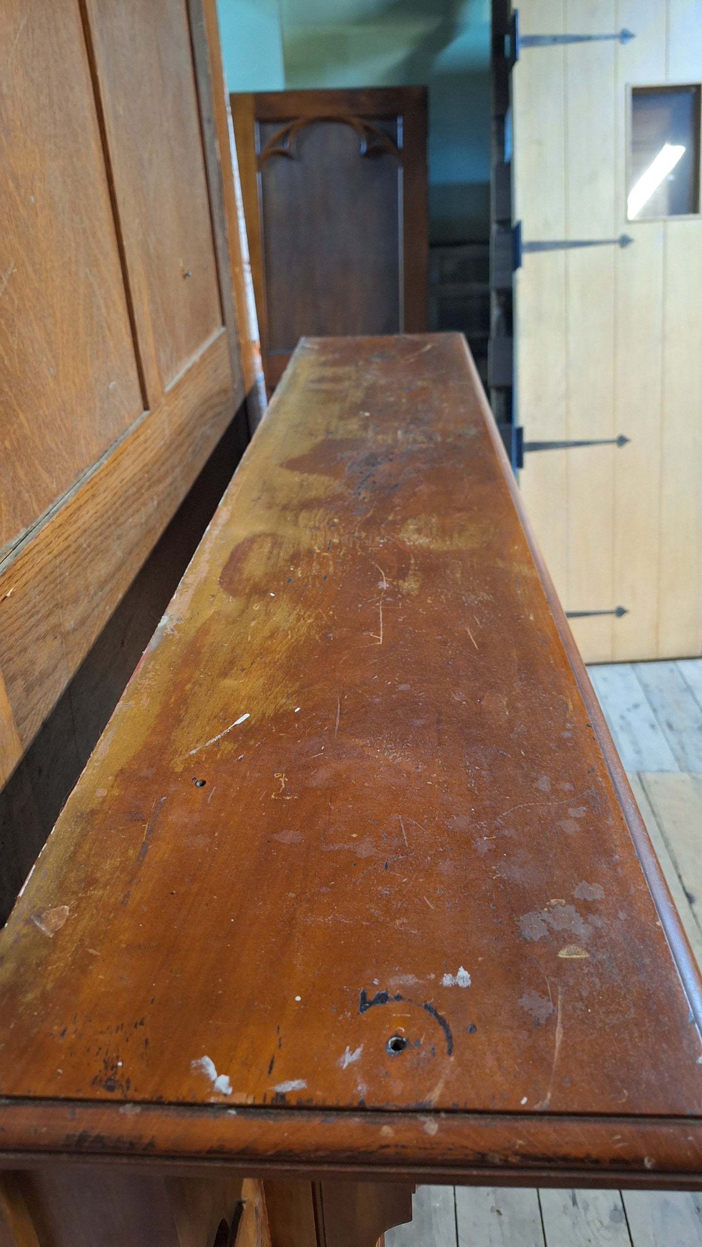 Carved Wood Antique Mantle, Victorian Era Fireplace Surround