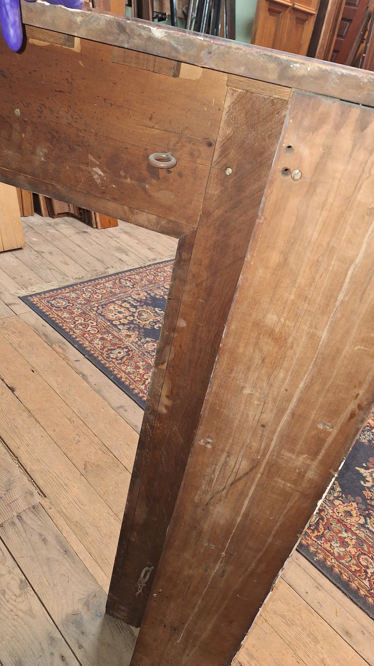 Carved Wood Antique Mantle, Victorian Era Fireplace Surround