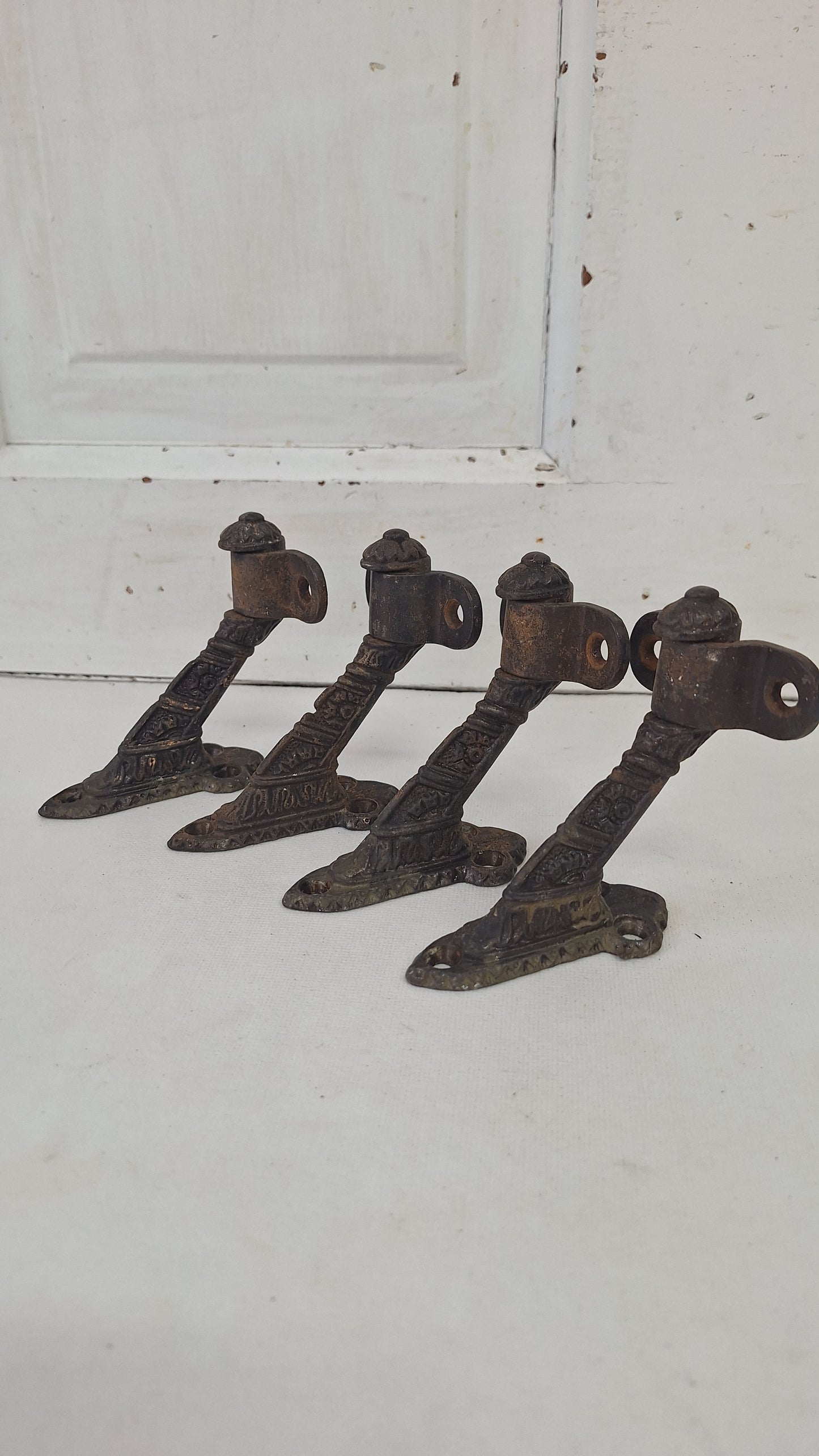 Antique Stair Hand Rail Brackets, Staircase Railing Iron Brackets