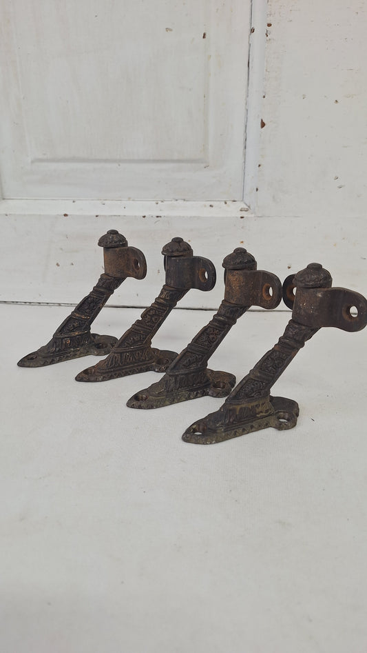 Antique Stair Hand Rail Brackets, Staircase Railing Iron Brackets