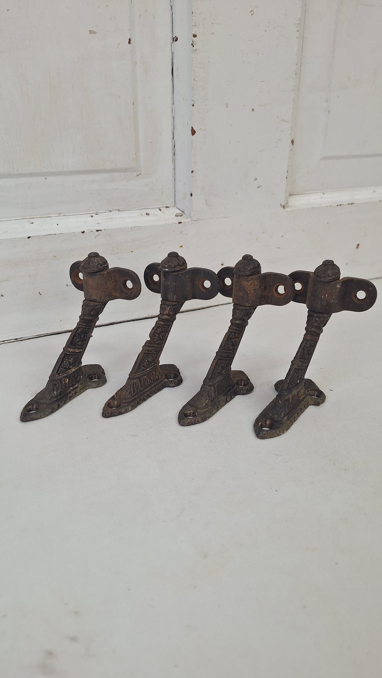 Antique Stair Hand Rail Brackets, Staircase Railing Iron Brackets