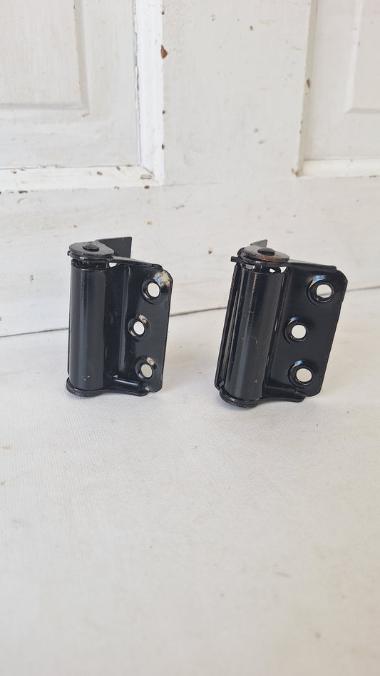 Set of Half Mortise Vintage Screen Door Hinges, New Old Stock