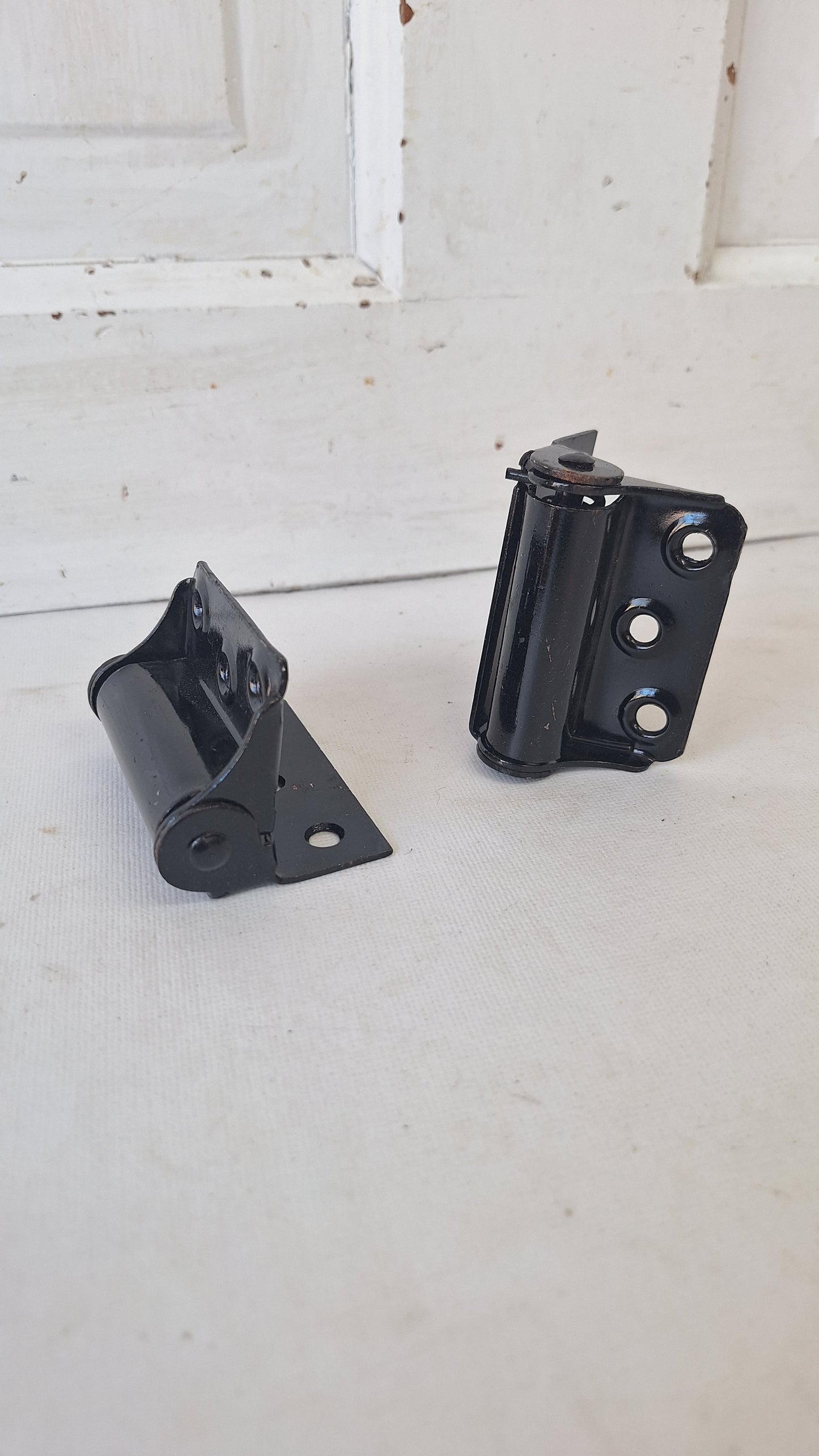 Set of Half Mortise Vintage Screen Door Hinges, New Old Stock