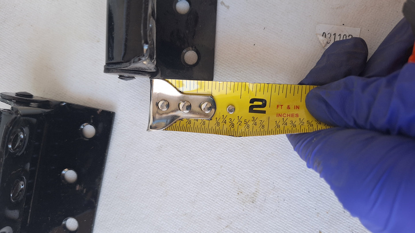 Set of Half Mortise Vintage Screen Door Hinges, New Old Stock
