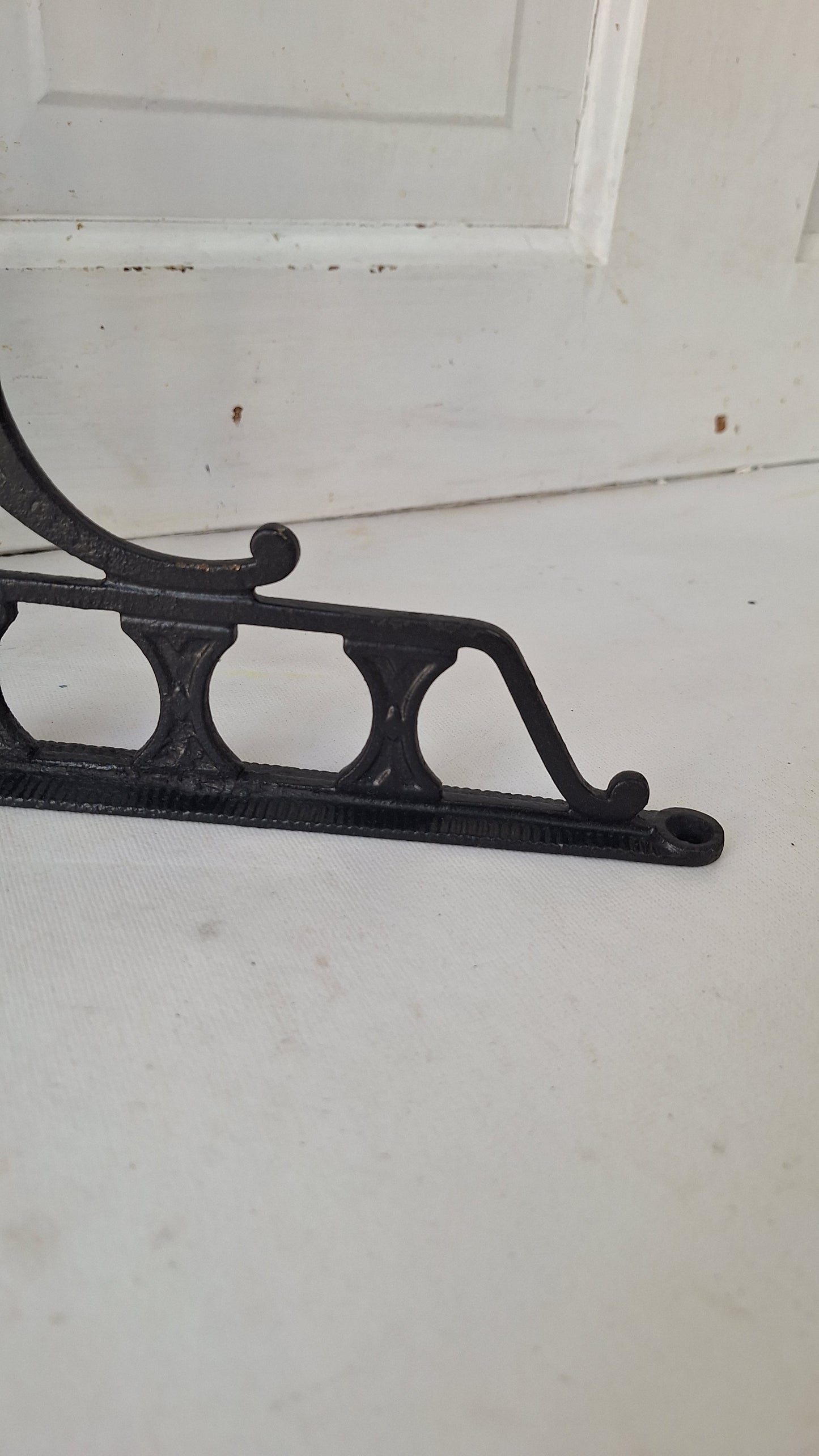 10 x 12 Large Iron Shelf Brackets, Antique Victorian Shelf Supports