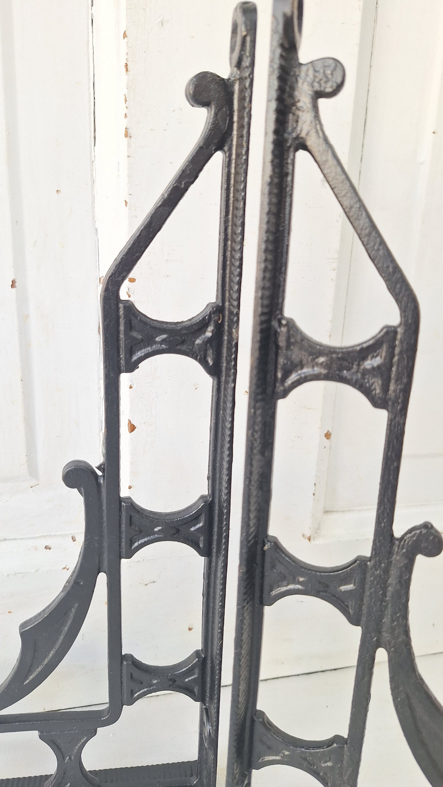 10 x 12 Large Iron Shelf Brackets, Antique Victorian Shelf Supports