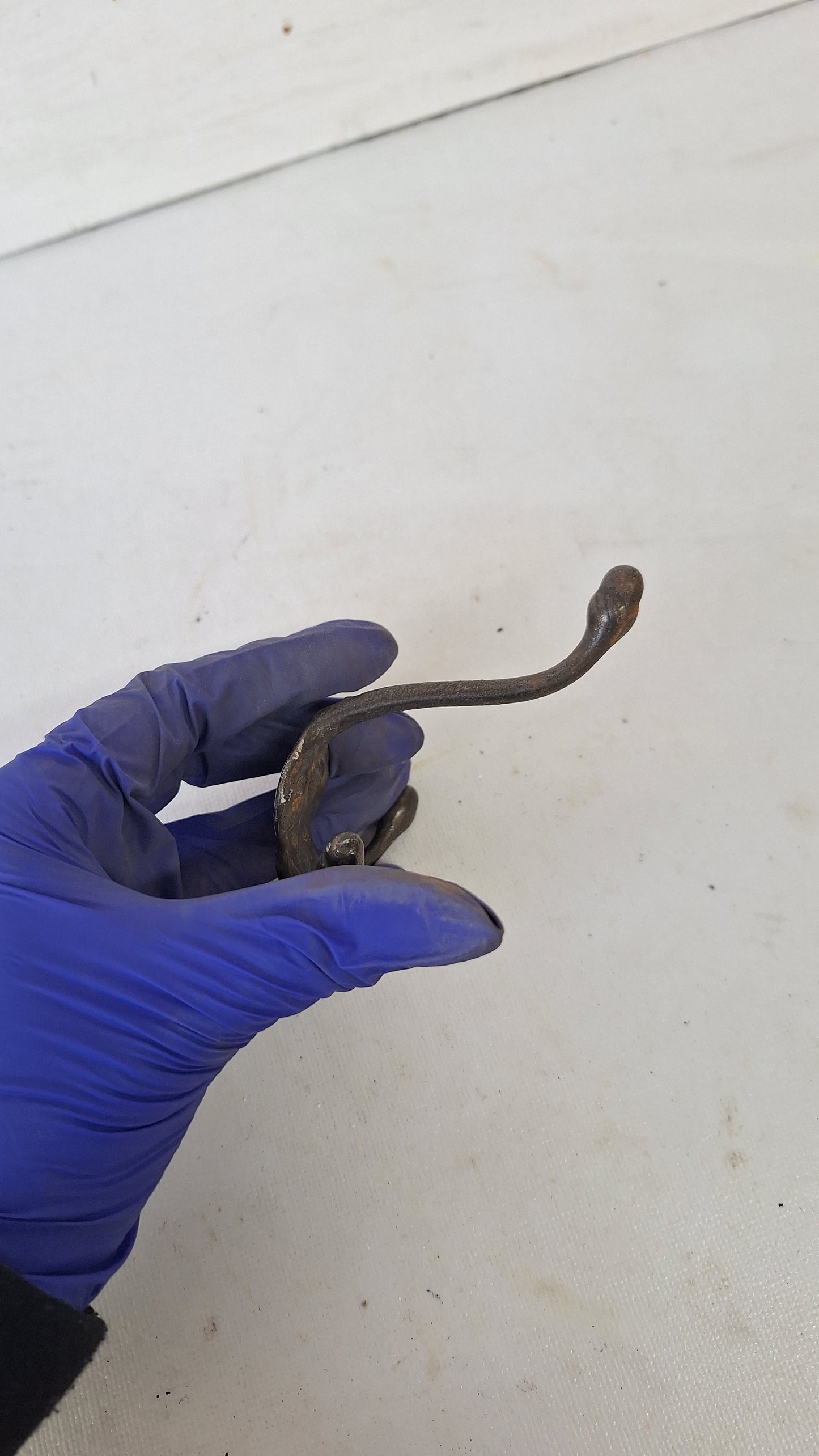 Antique Cast Iron Heart & Acorn Hooks - Set of 3
