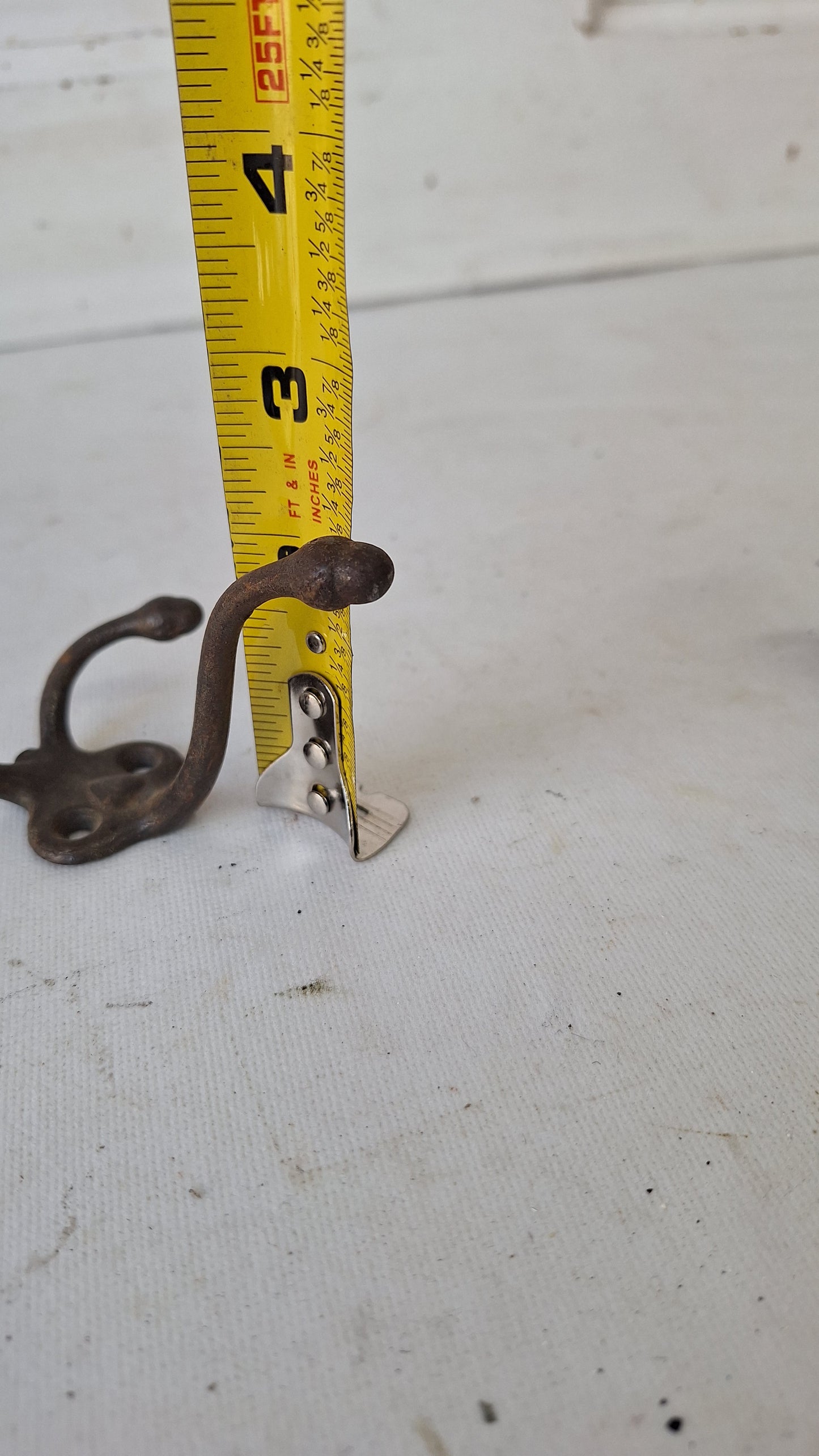 Antique Cast Iron Heart & Acorn Hooks - Set of 3