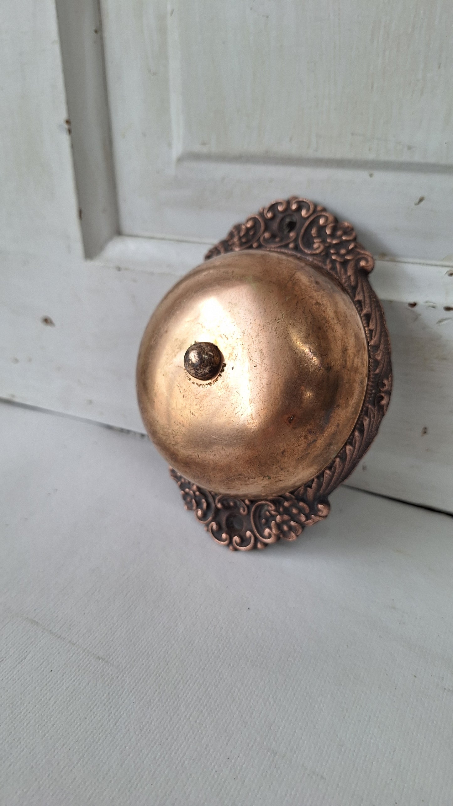 Antique Mechanical Doorbell, Twist Handle Style Door Bell Ringer